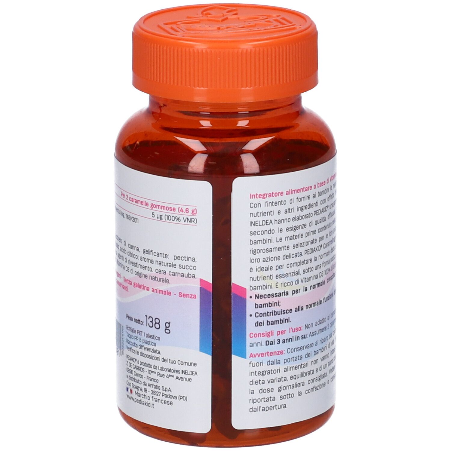 Pediakid Vitamine D3 60 Orsetti Gommosi
