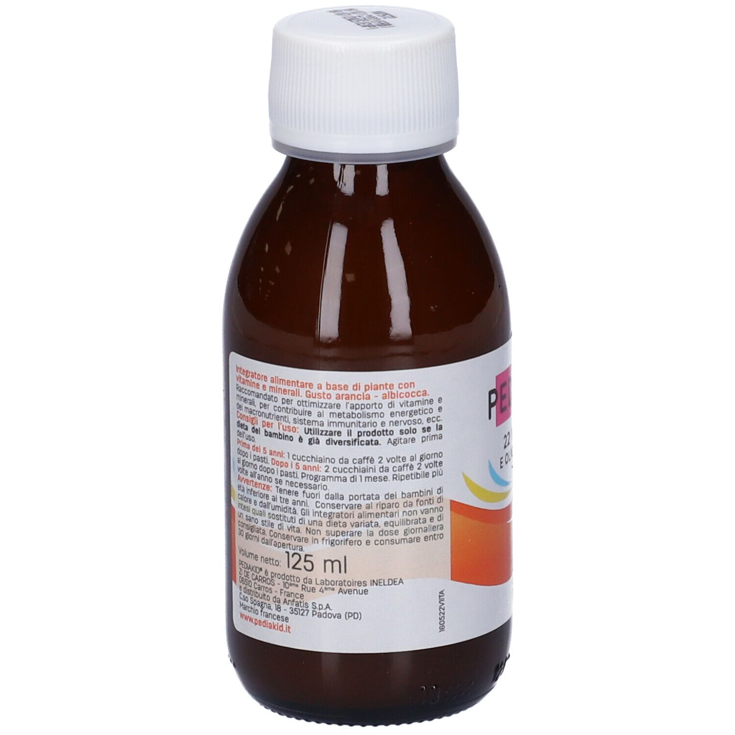 Pediakid 22 Vitamine E Oligoelementi Sciroppo 125 Ml