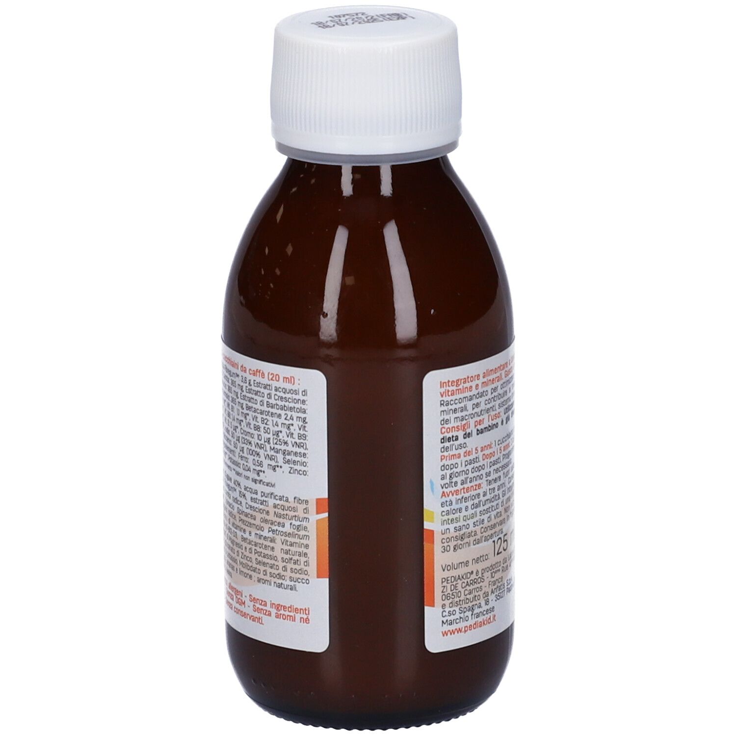 Pediakid 22 Vitamine E Oligoelementi Sciroppo 125 Ml