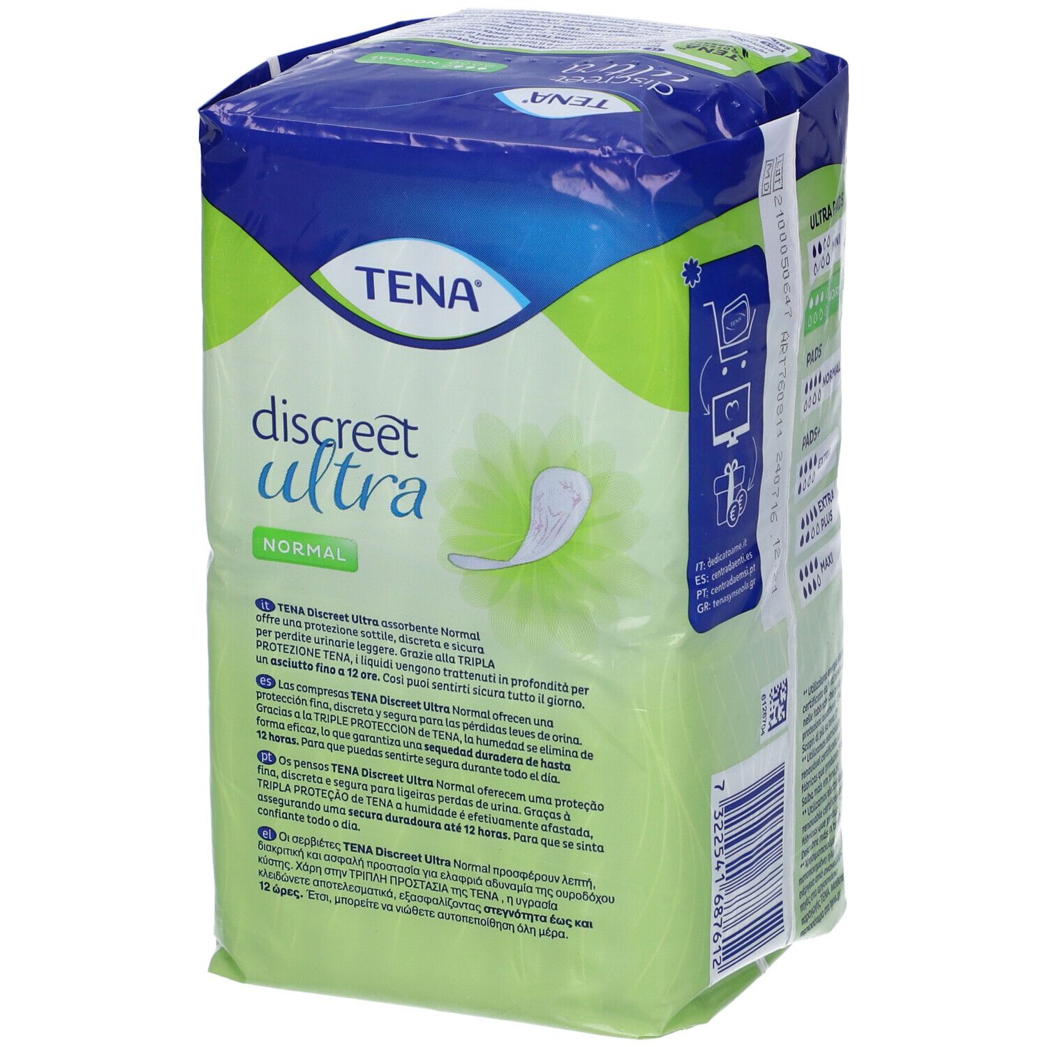 Pannolone Sagomato Tena Discreet Ultra Normal 16 Pezzi
