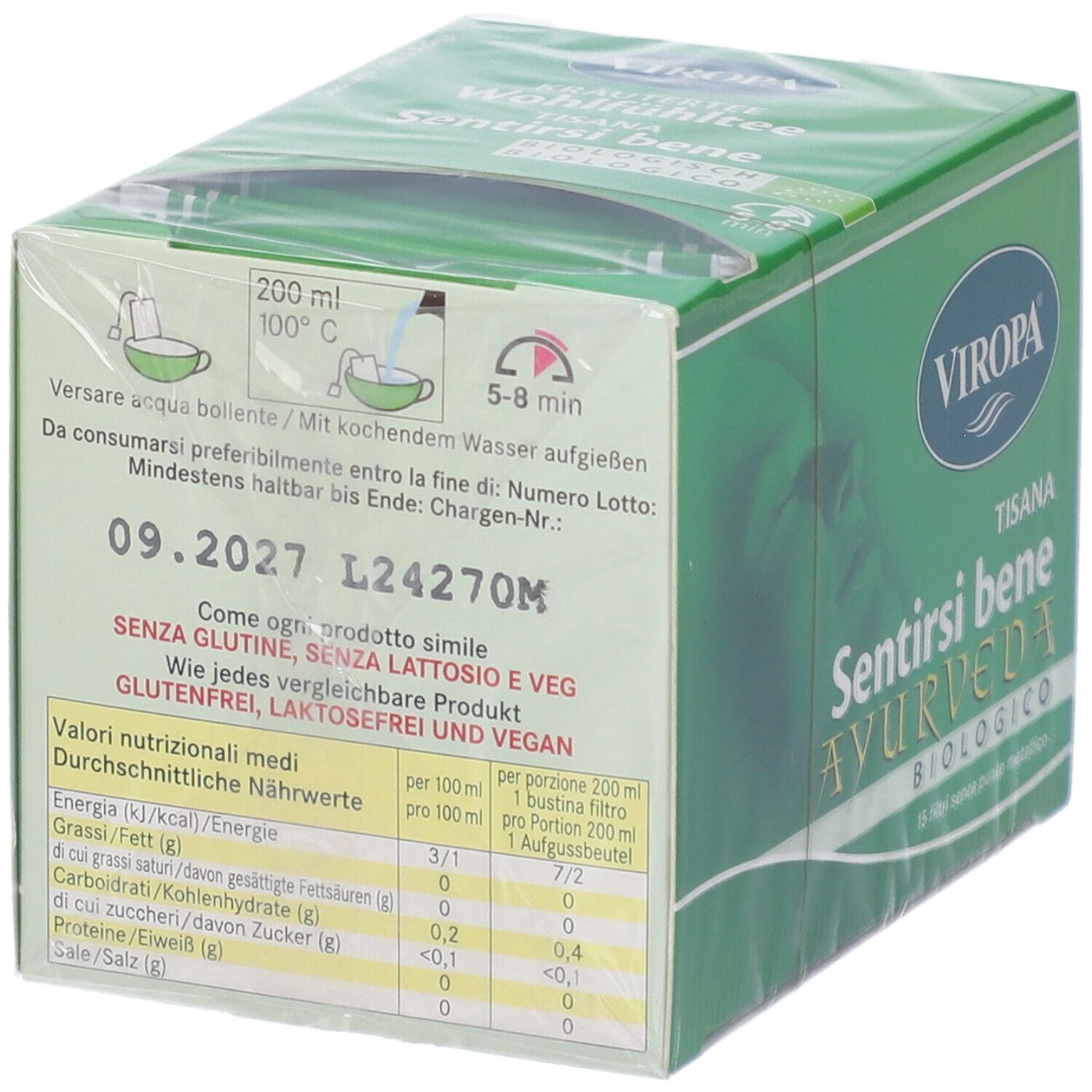 Viropa Tisana Sentirsi Bene Ayurveda BIO