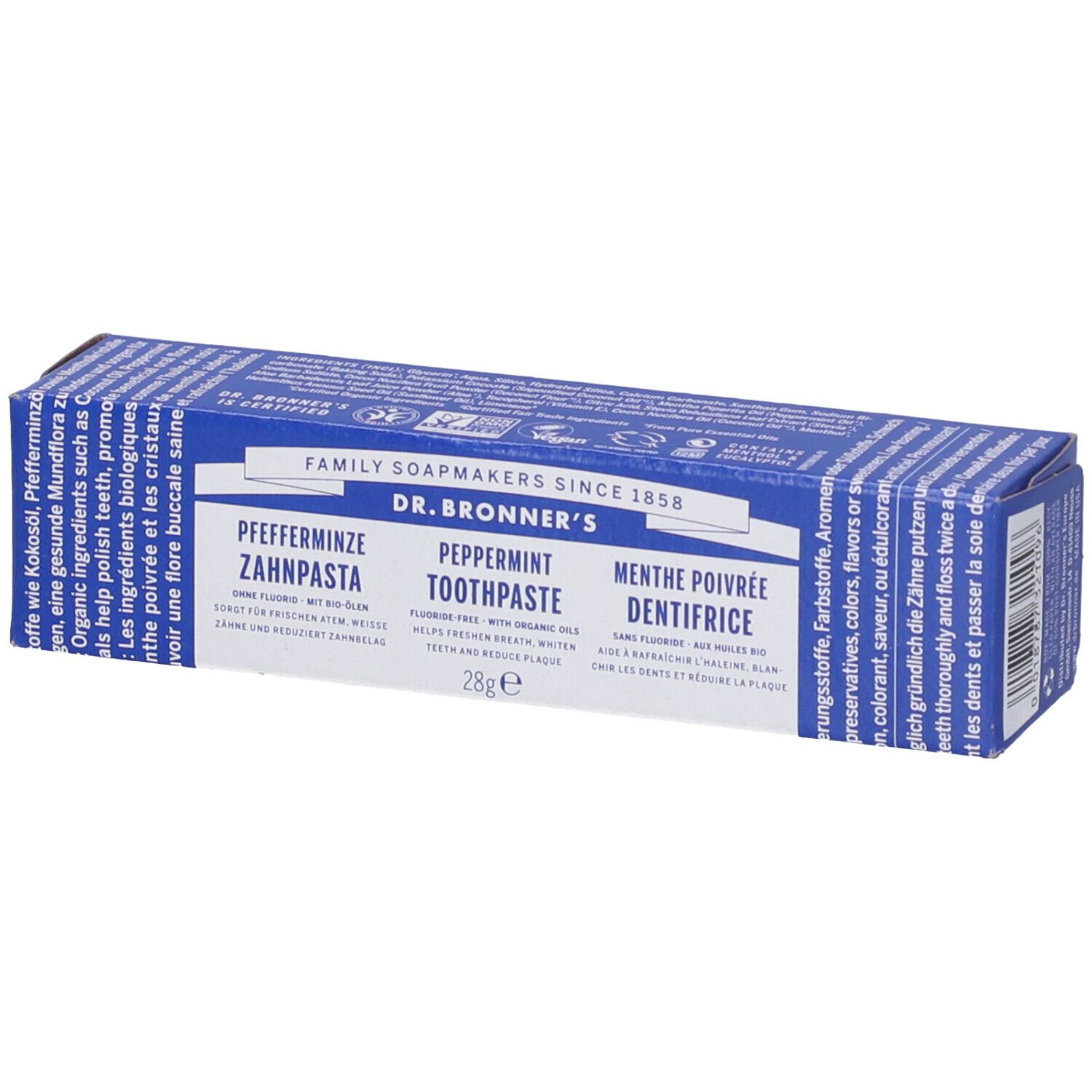 Dr. Bronner’s All-One Dentifricio Gusto Menta Piperita 28g