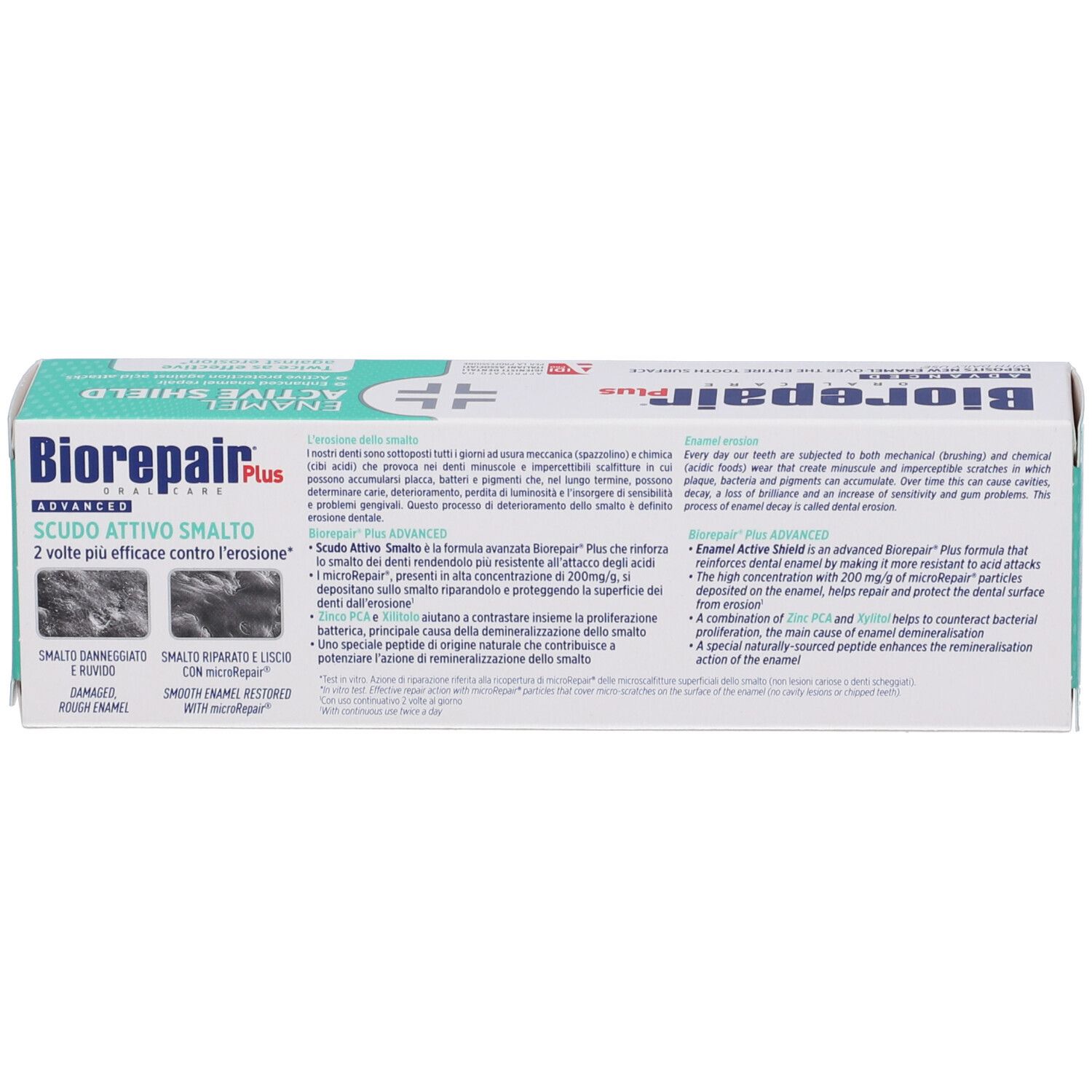 Biorepair Plus Advanced Scudo Attivo Smalto 75 Ml