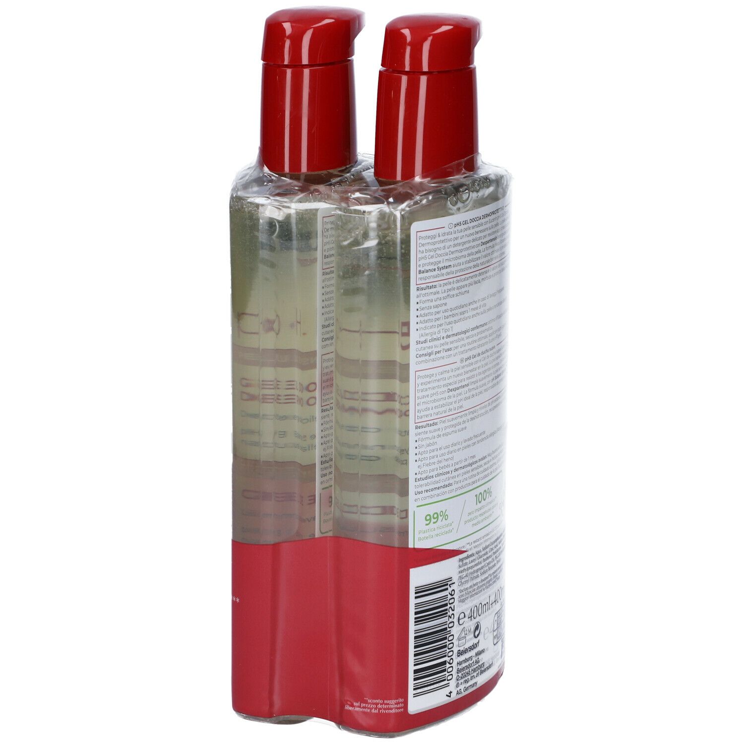Eucerin Ph 5 Gel Doccia Dermoprotettivo Set da 2