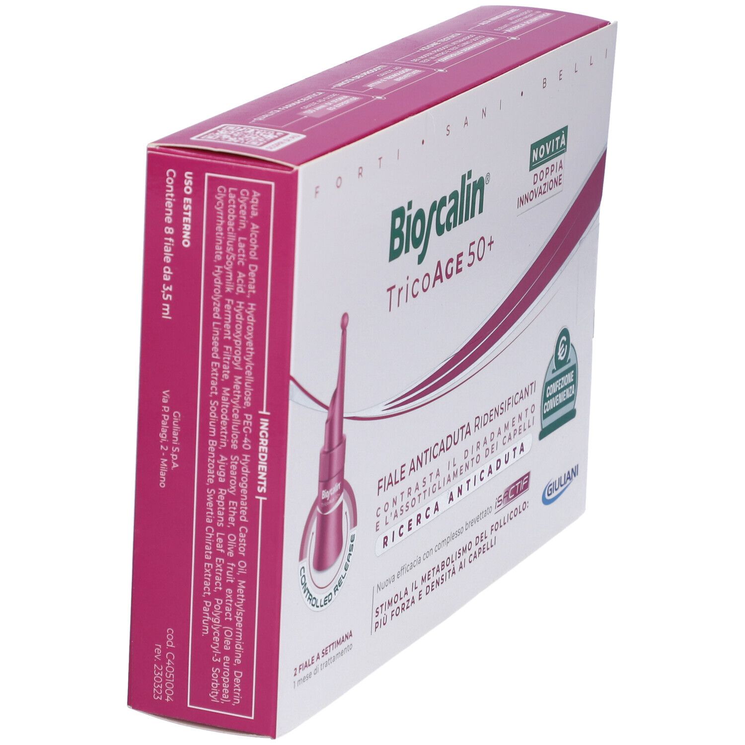 Bioscalin TricoAge 50+ Fiale Anticaduta Ridensificanti 1 Pz - Redcare