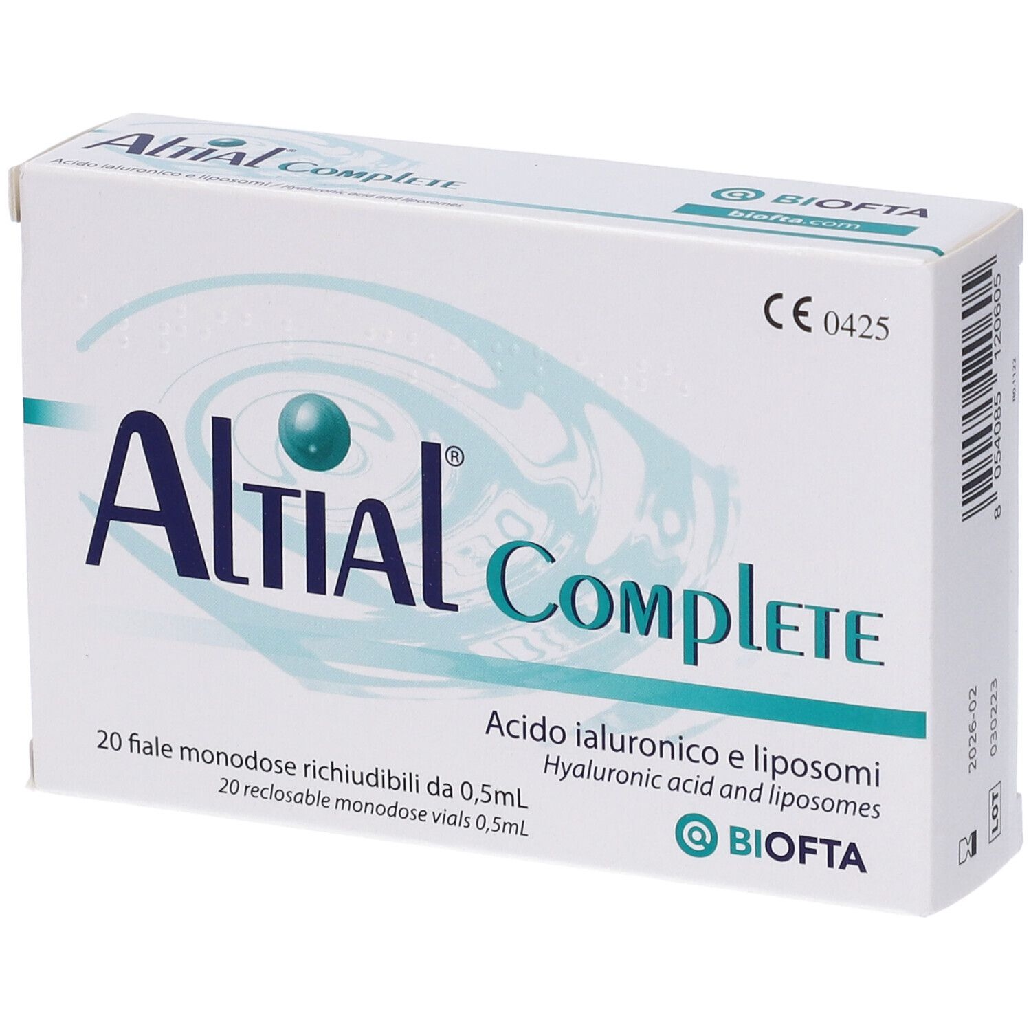 Soluzione Oftalmica Lubrificante Altial Complete 4 Strip Da 5 Flaconi Da 0,5 Ml