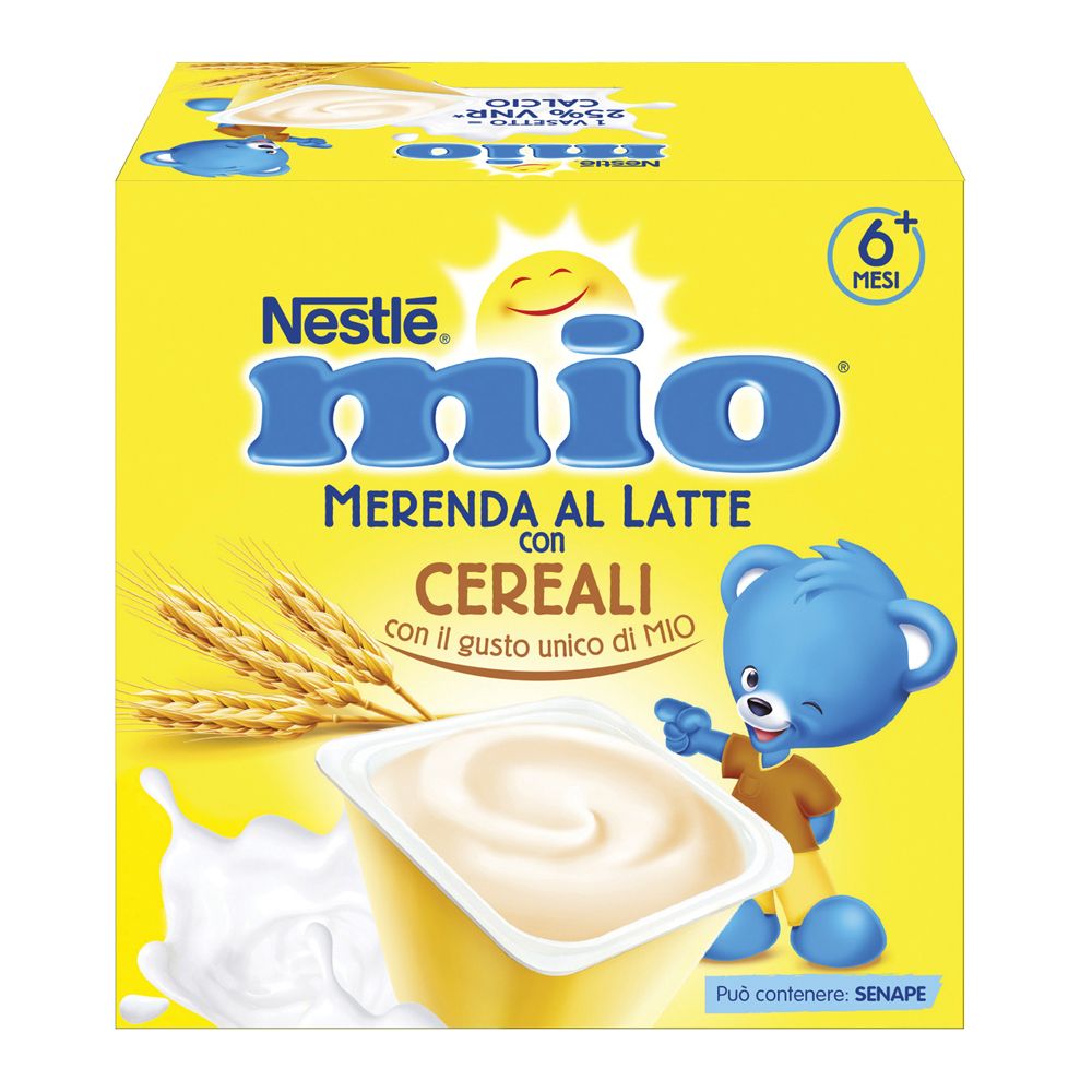 Mio Merenda Al Latte Cereali 4 Pezzi Da 100 G