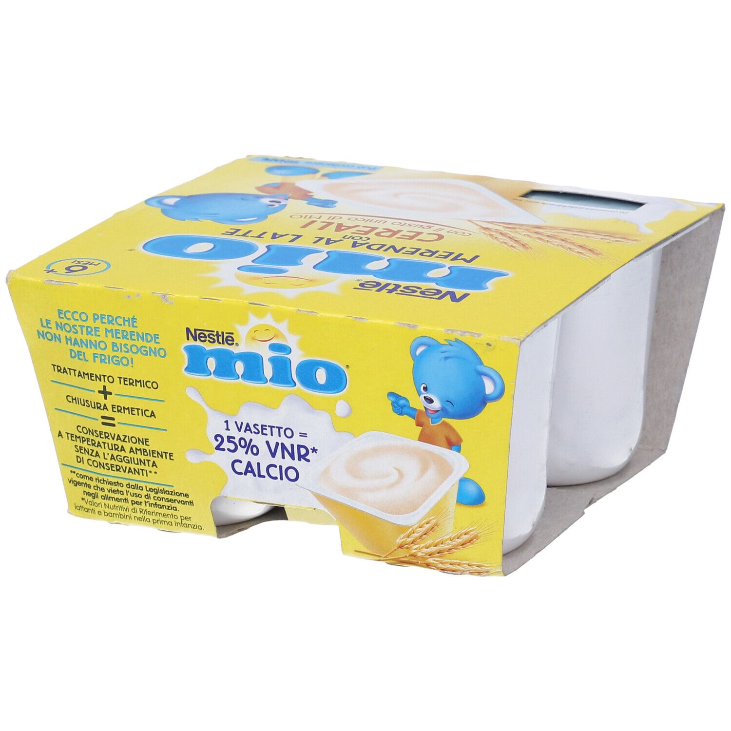 Mio Merenda Al Latte Cereali 4 Pezzi Da 100 G