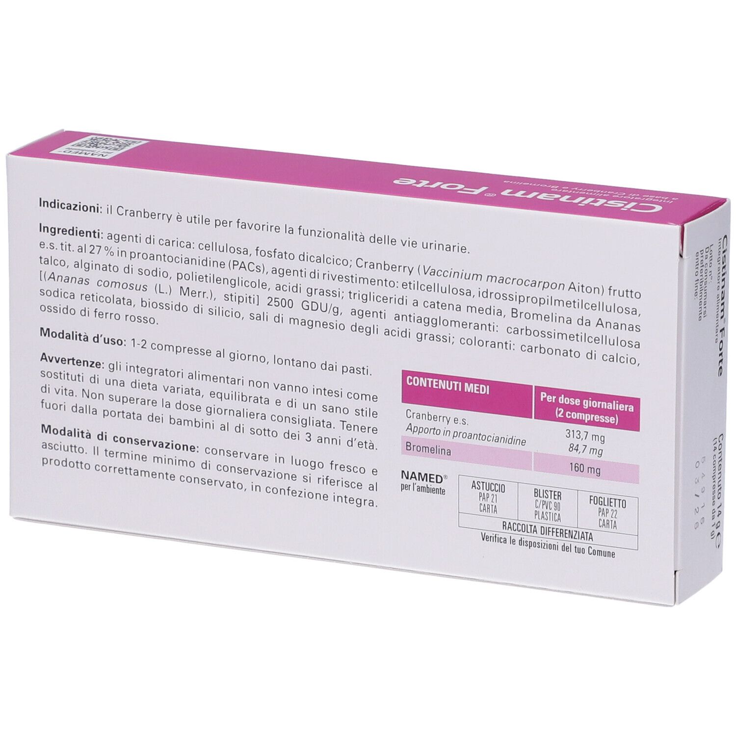 Cistinam Forte 14 Compresse