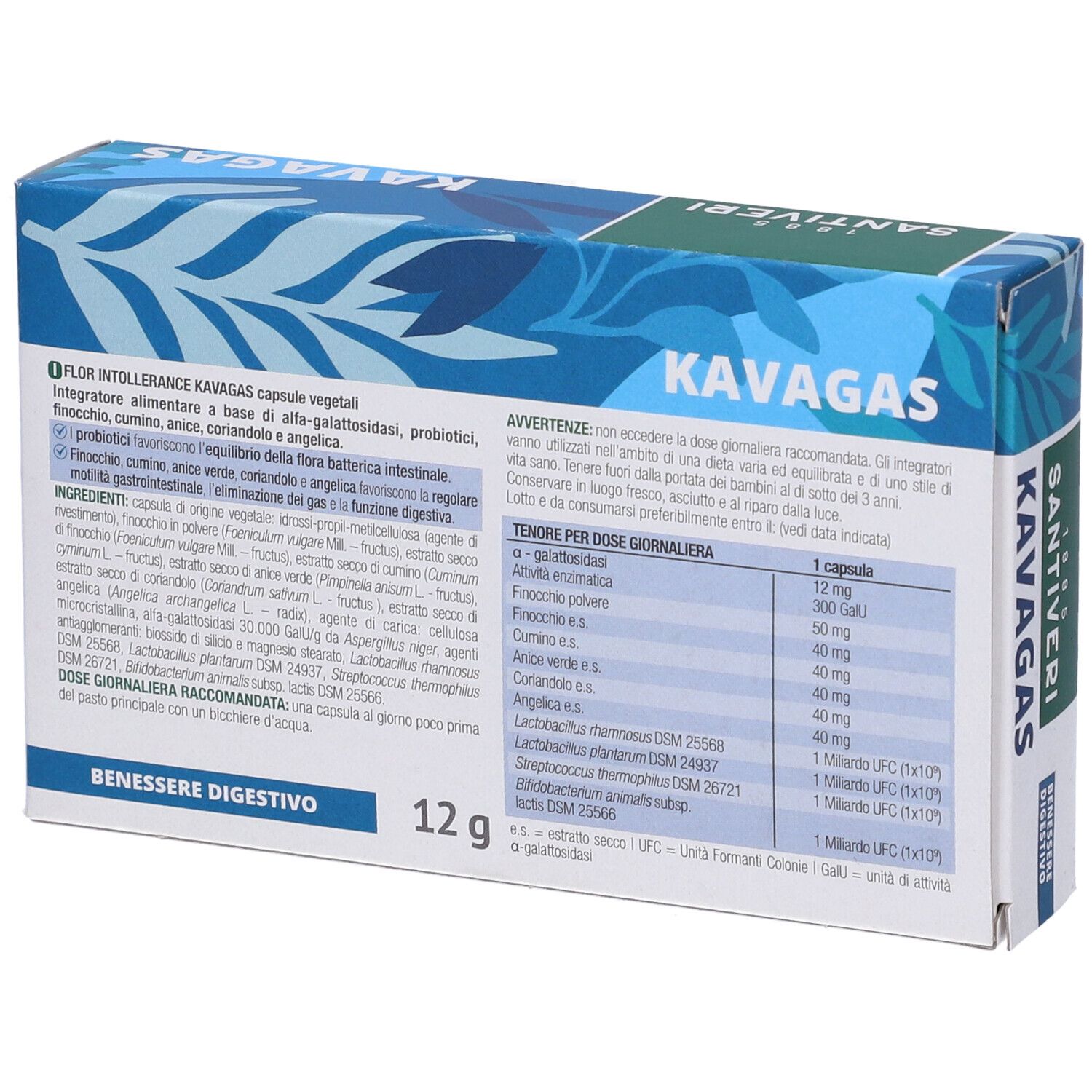 Flor Intollerance Kavagas 30 Capsule