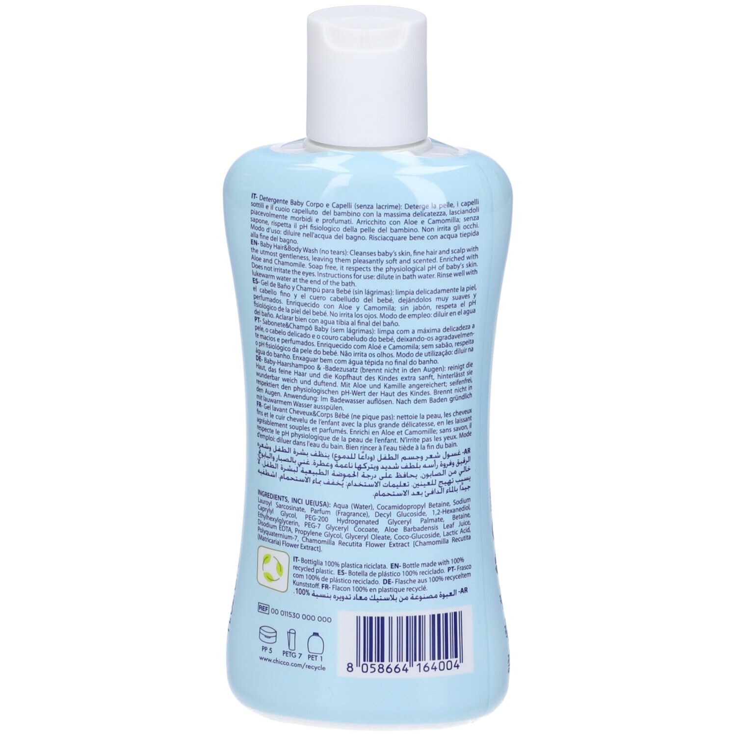 Chicco Natural Sensation Baby Detergente Corpo e Capelli