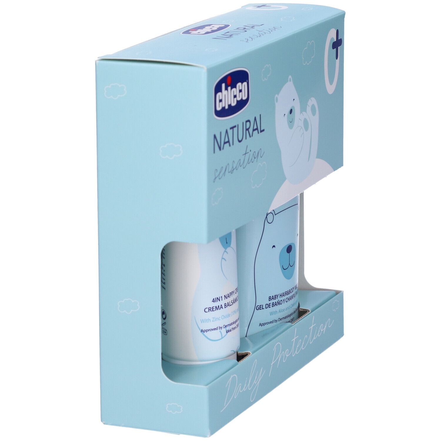 Chicco Natural Sensation Pasta Lenitiva 4in1 + Detergente Corpo e Capelli