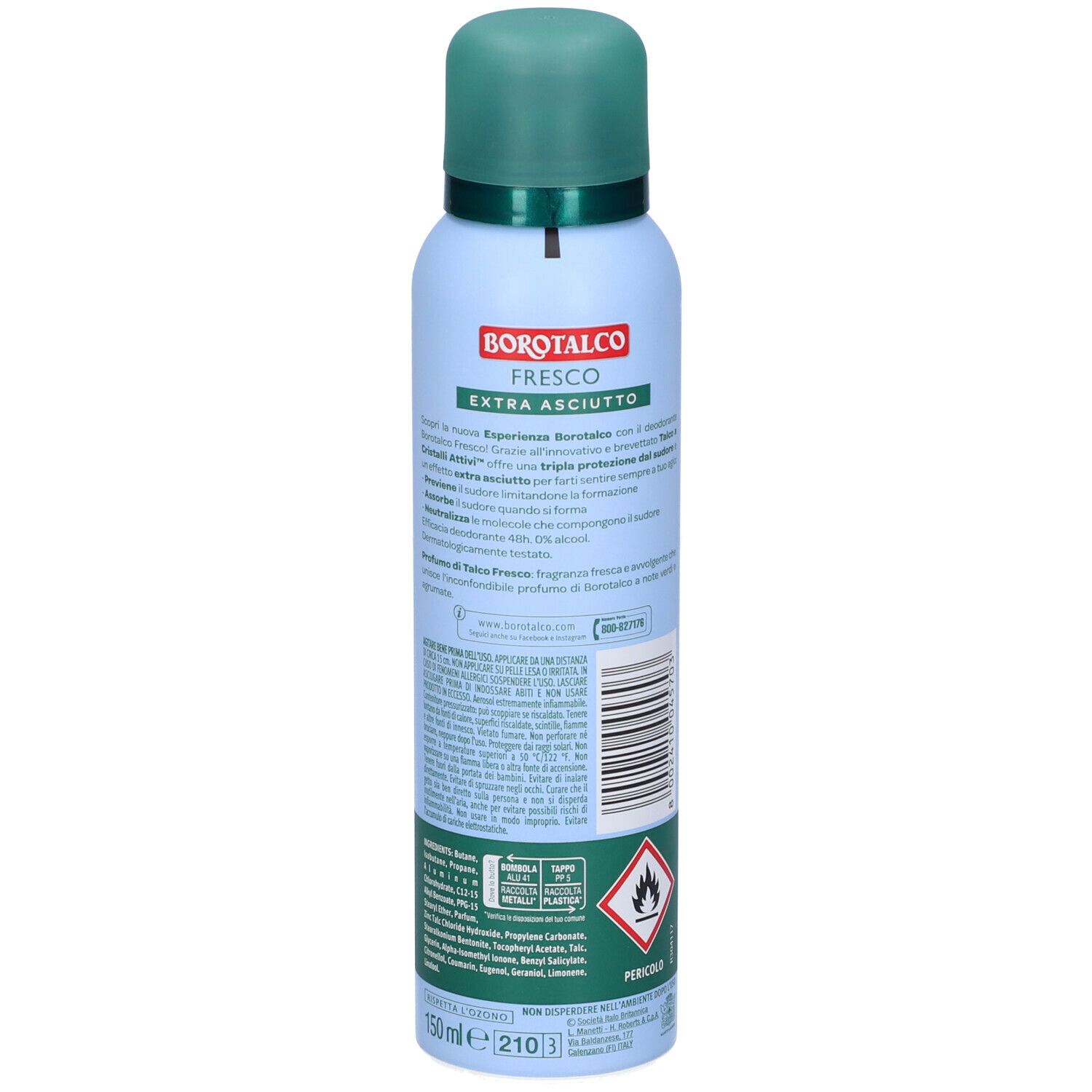 Borotalco Fresco Extra Asciutto Talco Fresco
