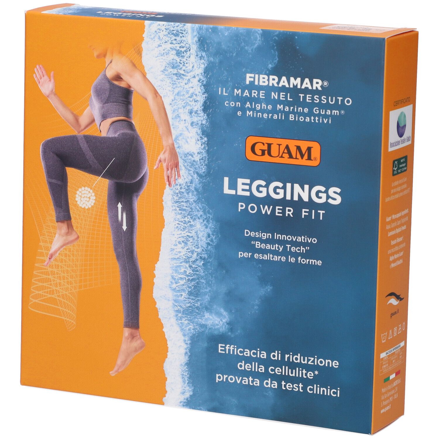 Guam Leggings Fibramar Power Fit Grigio XS/S