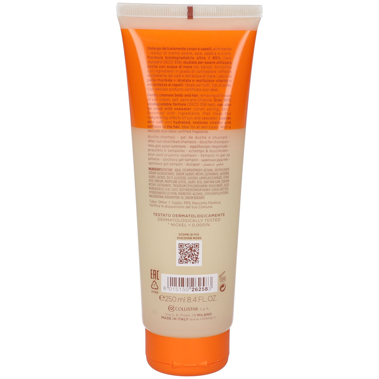 Collistar Crema Doccia-Shampoo Doposole Idratante Lenitivo