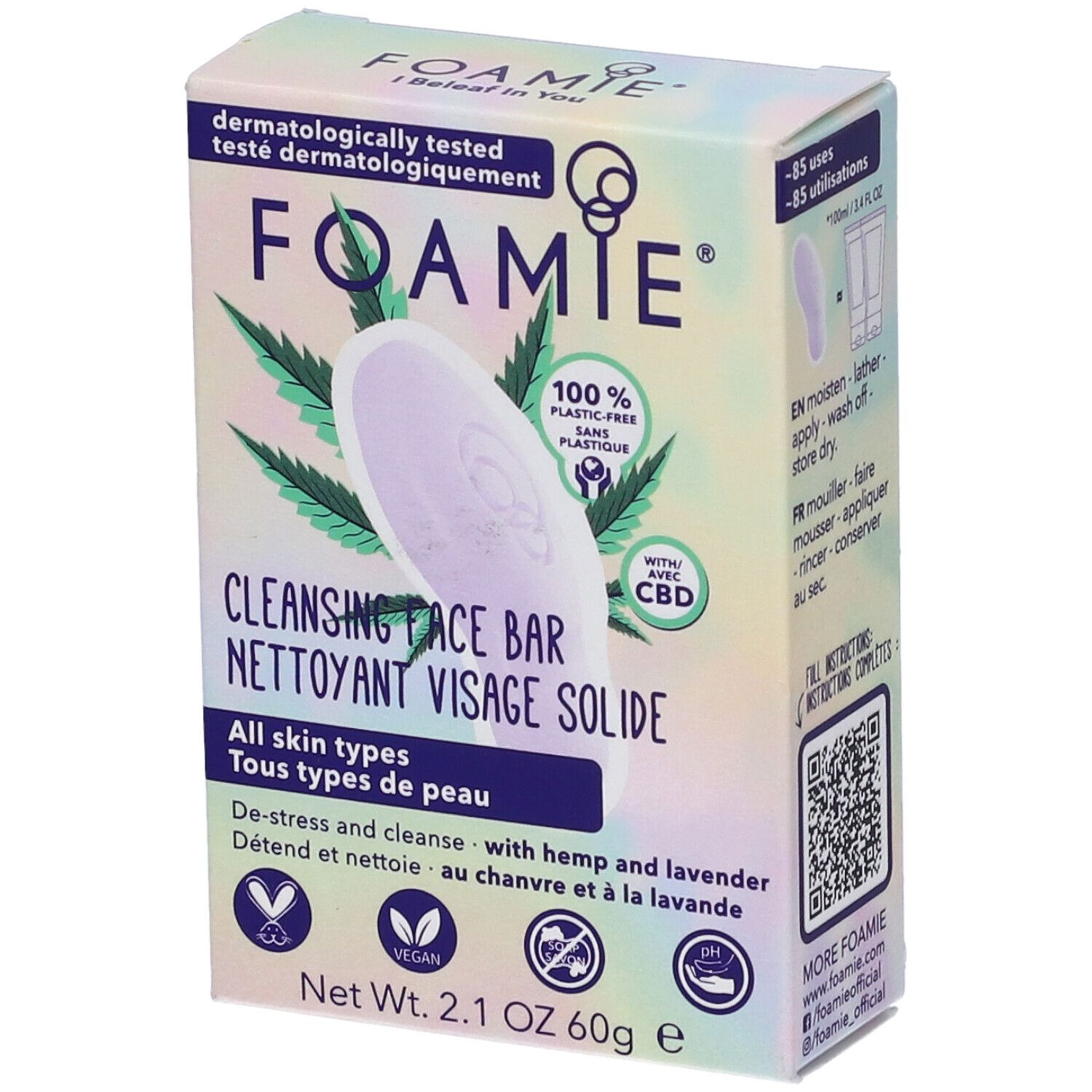 Foamie I Beleaf In You Detergente Viso Bar 60 G