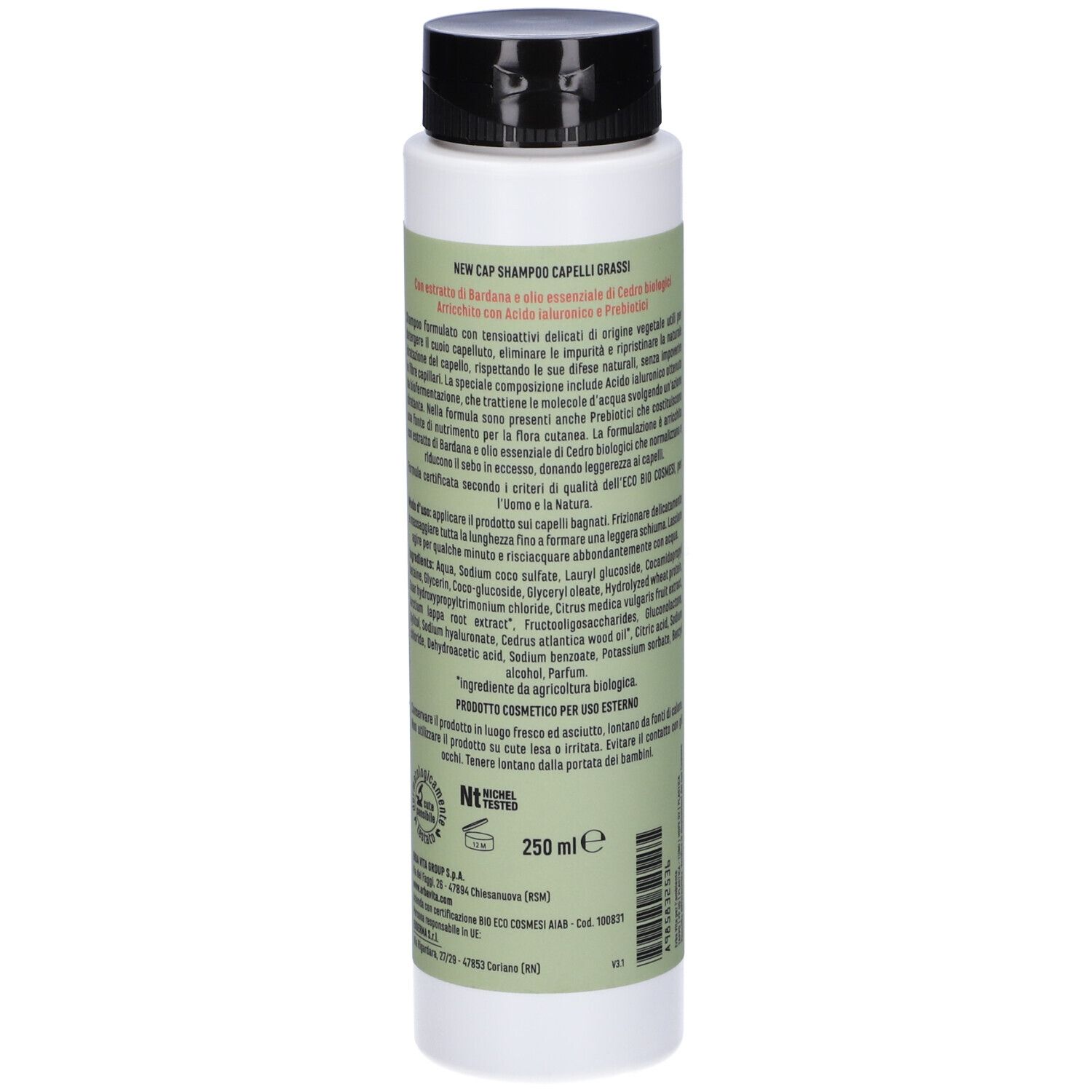 New Cap Shampoo Capelli Grassi 250 Ml
