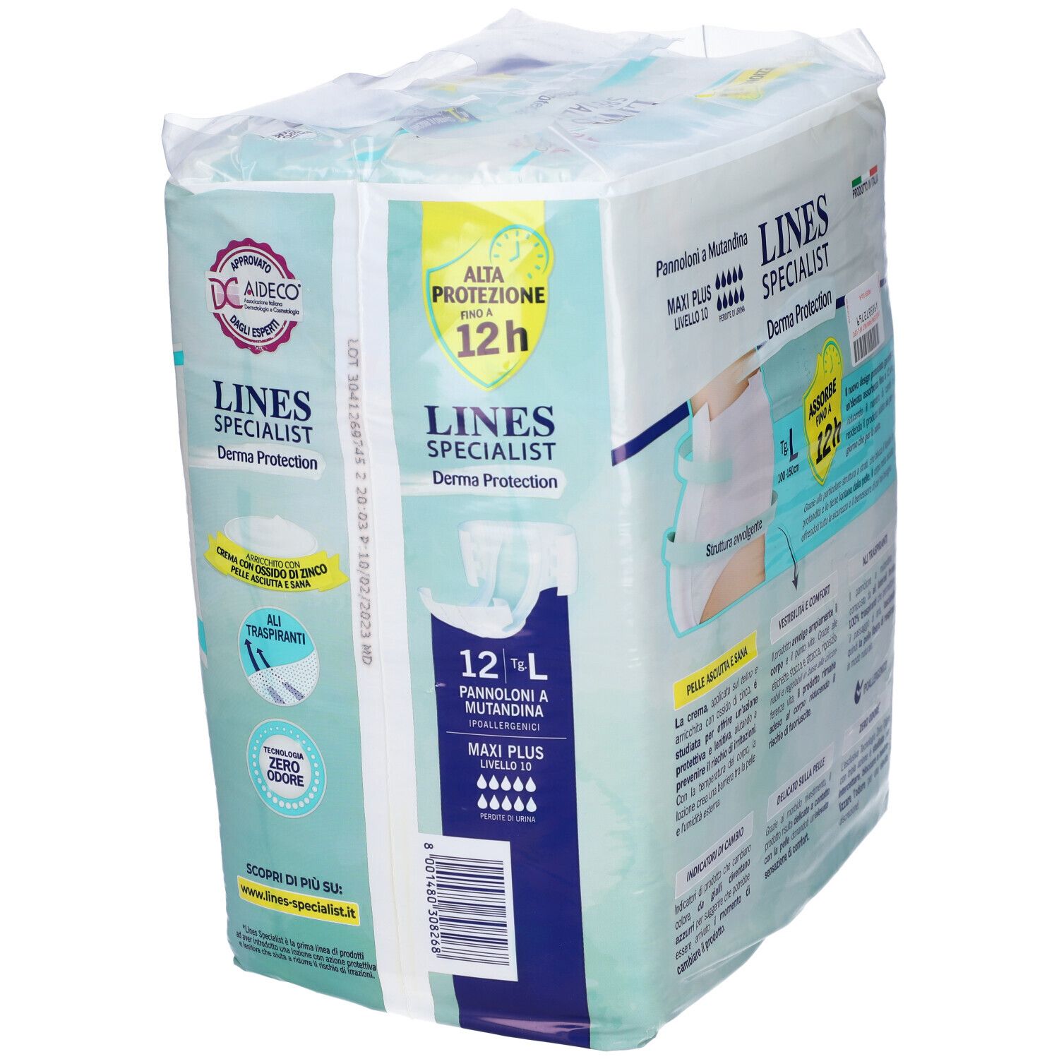 Lines Derma Protection Super Pannolone A Mutandina L