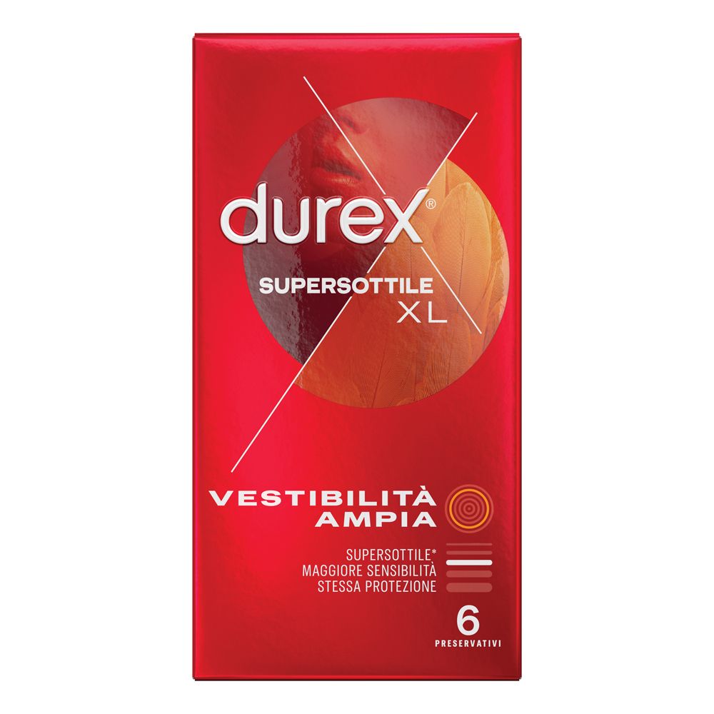 Profilattico Durex Supersottile Xl 6 Pezzi