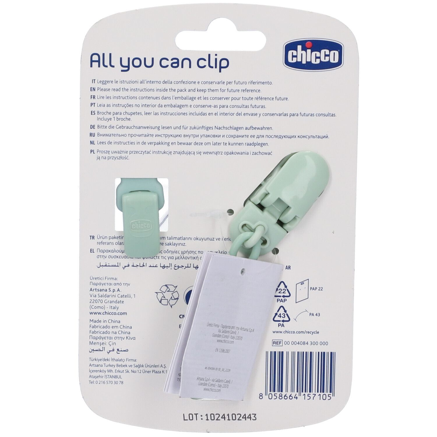 Chicco Clip Universale Verde