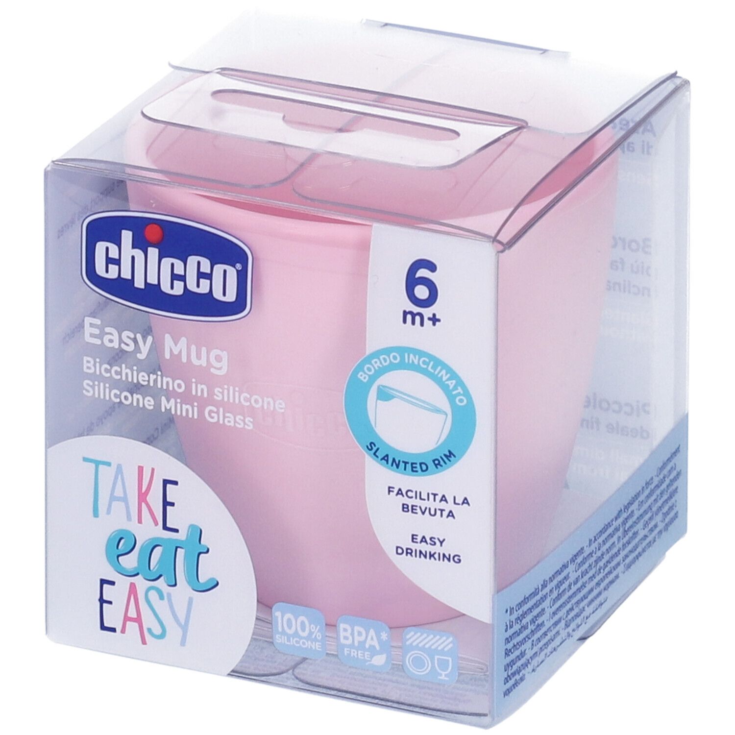Chicco Biberon Silicone Rosa 6 Mesi+
