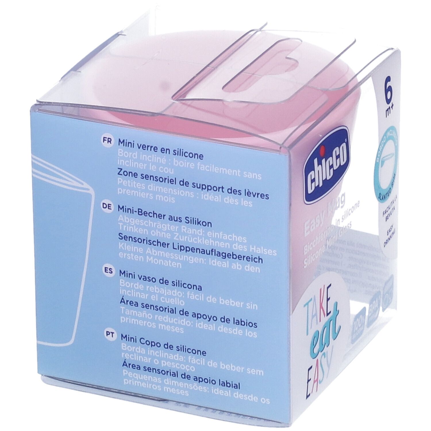 Chicco Biberon Silicone Rosa 6 Mesi+
