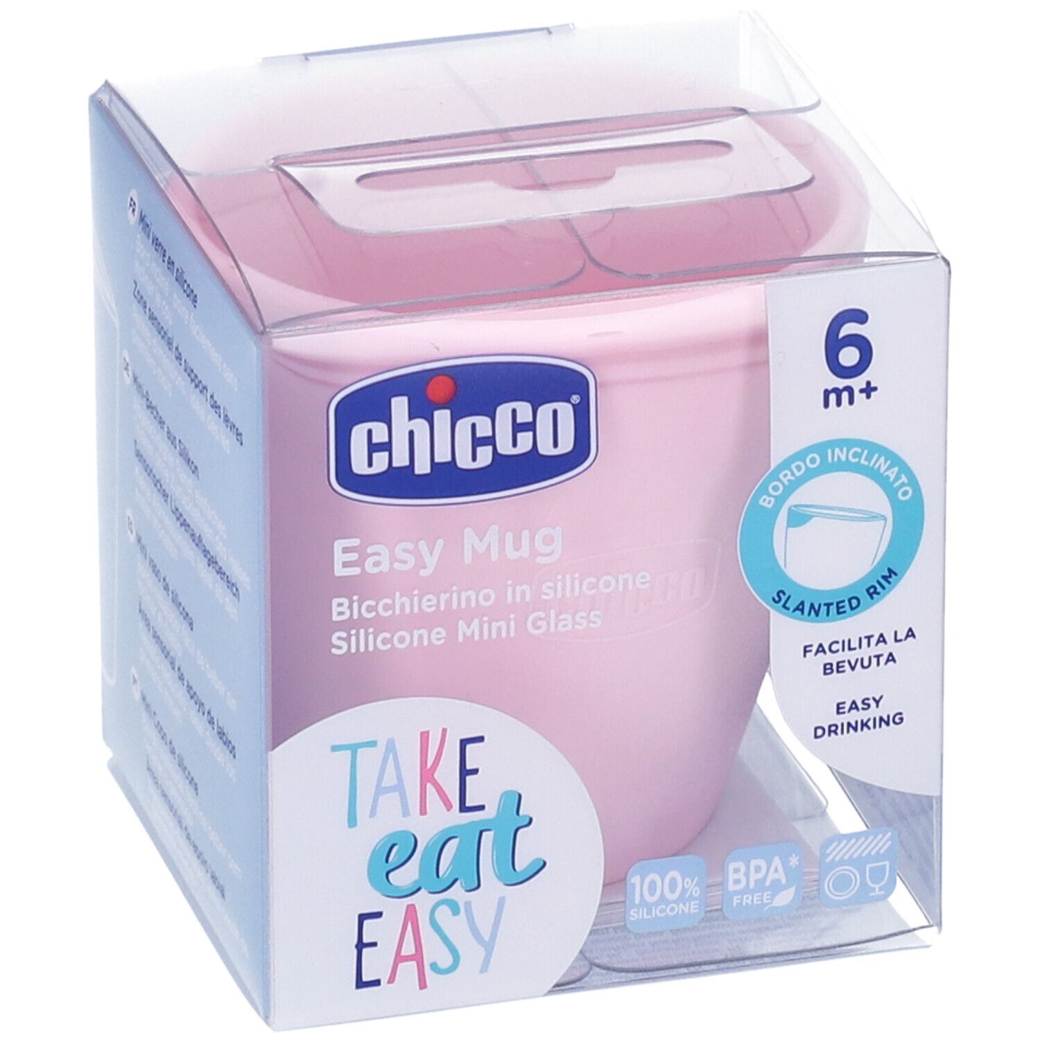 Chicco Biberon Silicone Rosa 6 Mesi+
