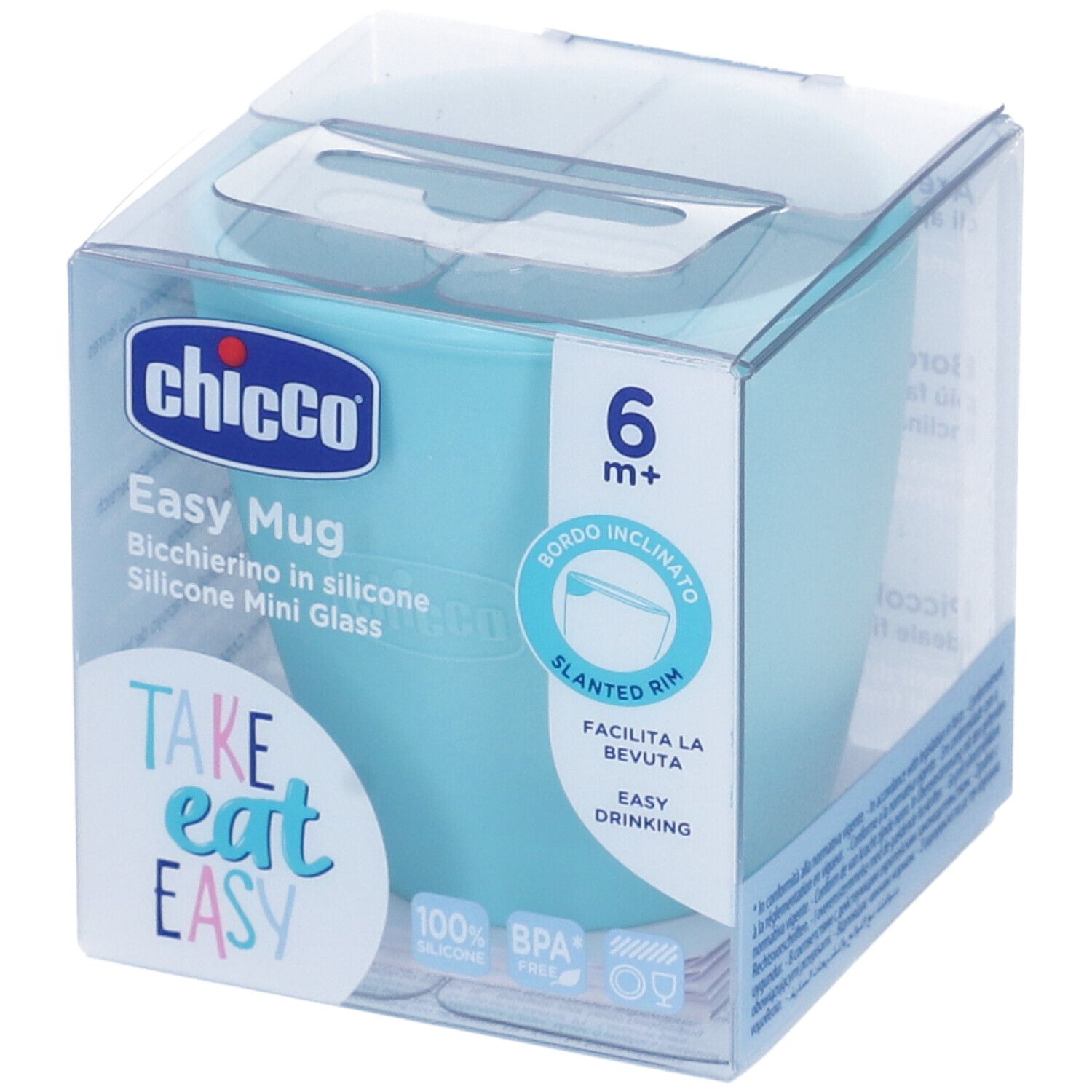 Chicco Bicchierino Silicone Azzurro 6 Mesi+