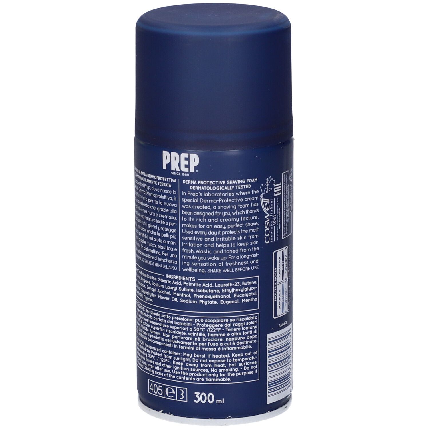 Prep Schiuma Barba Dermoprotettiva Profumo Classico 300 Ml