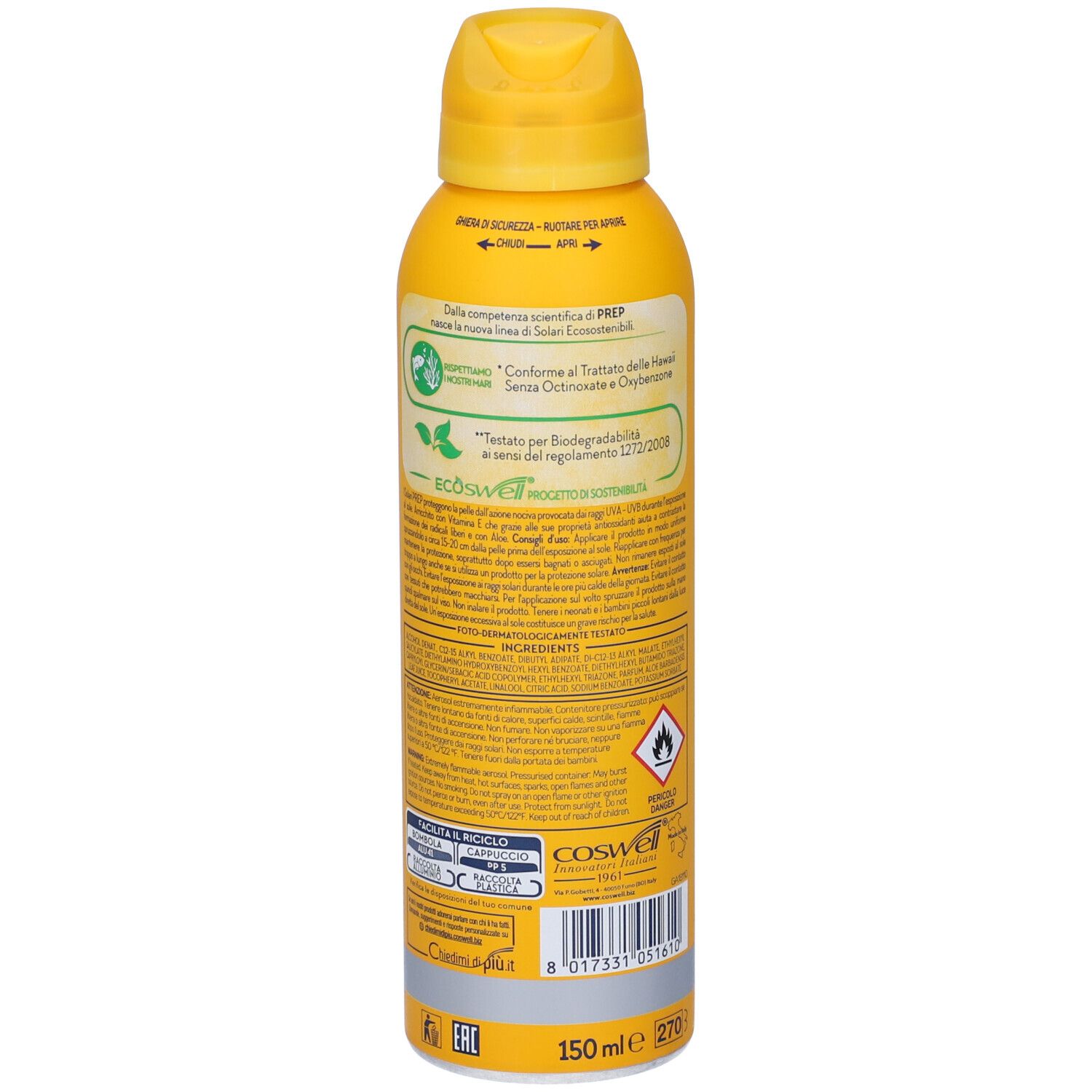 Prep Spray Solare Bov SPF30 Eco