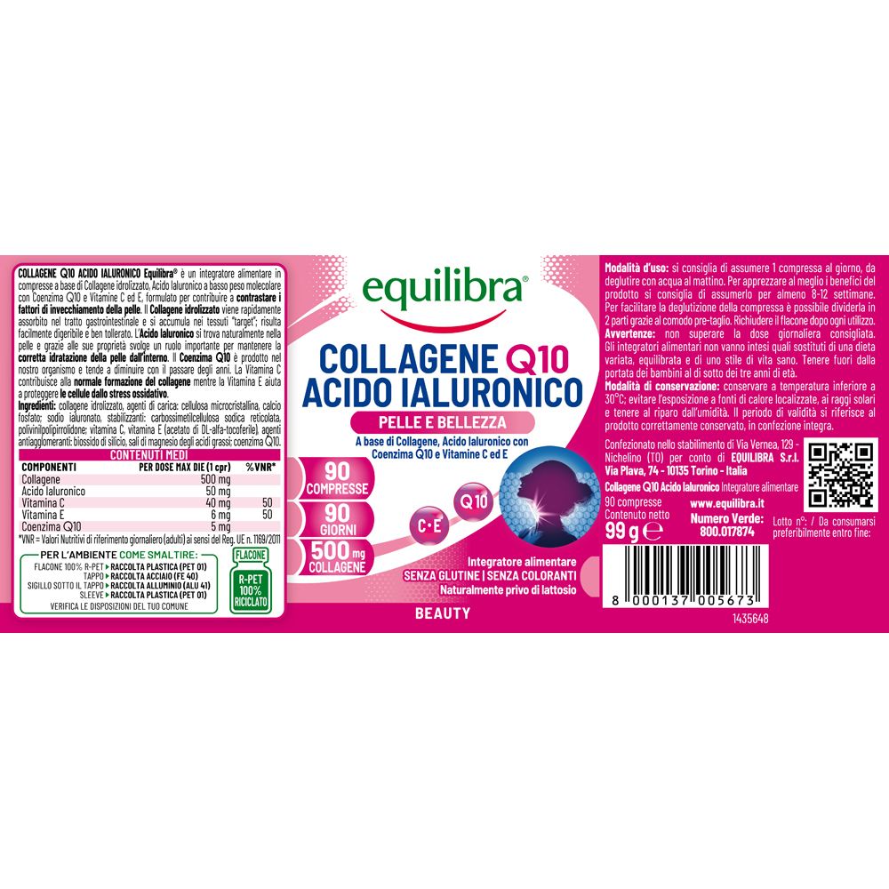 Equilibra® Collagene Q10 Acido Ialuronico 99 g