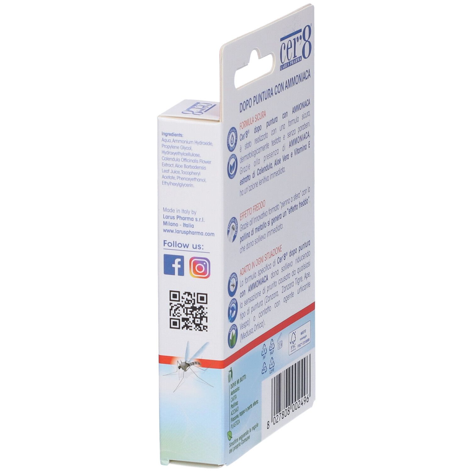 Cer'8 Dopopuntura Con Ammoniaca 15 Ml