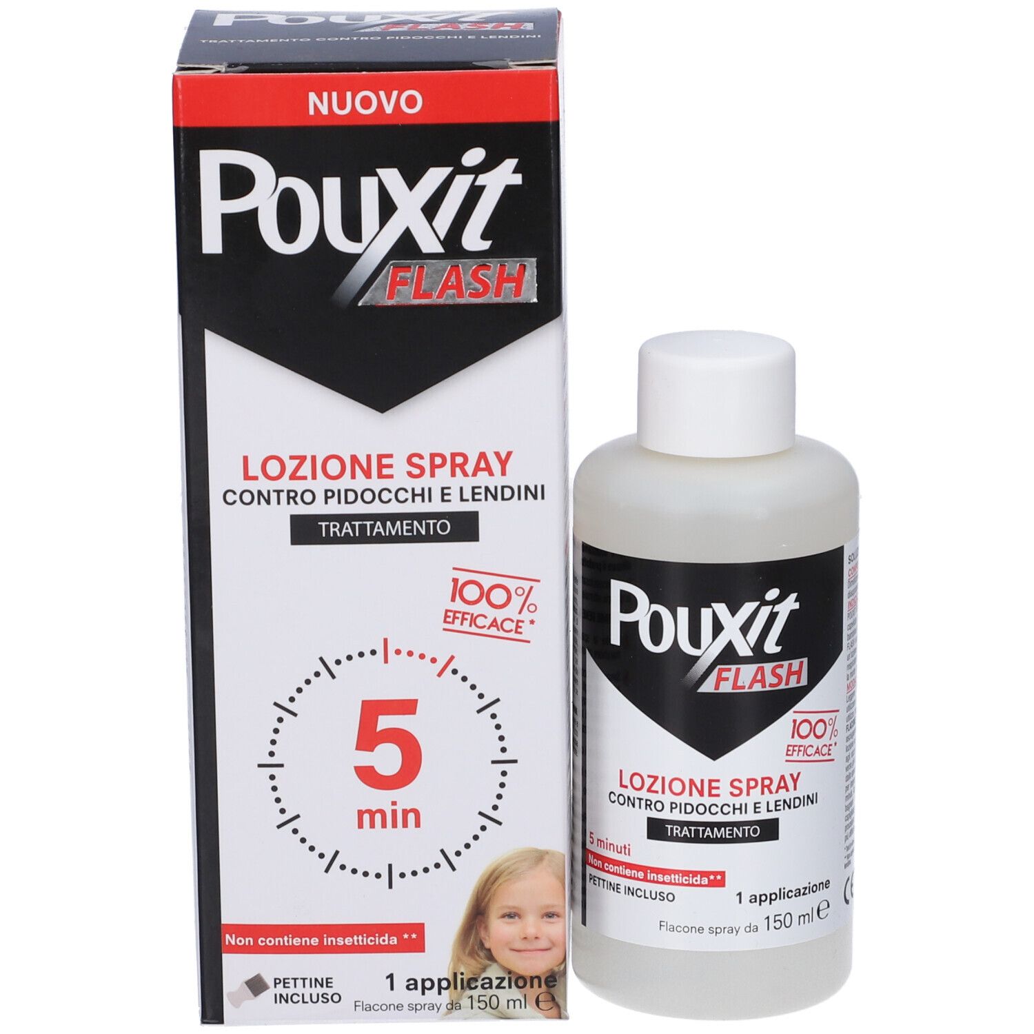 Pouxit Flash Lozione Spray
