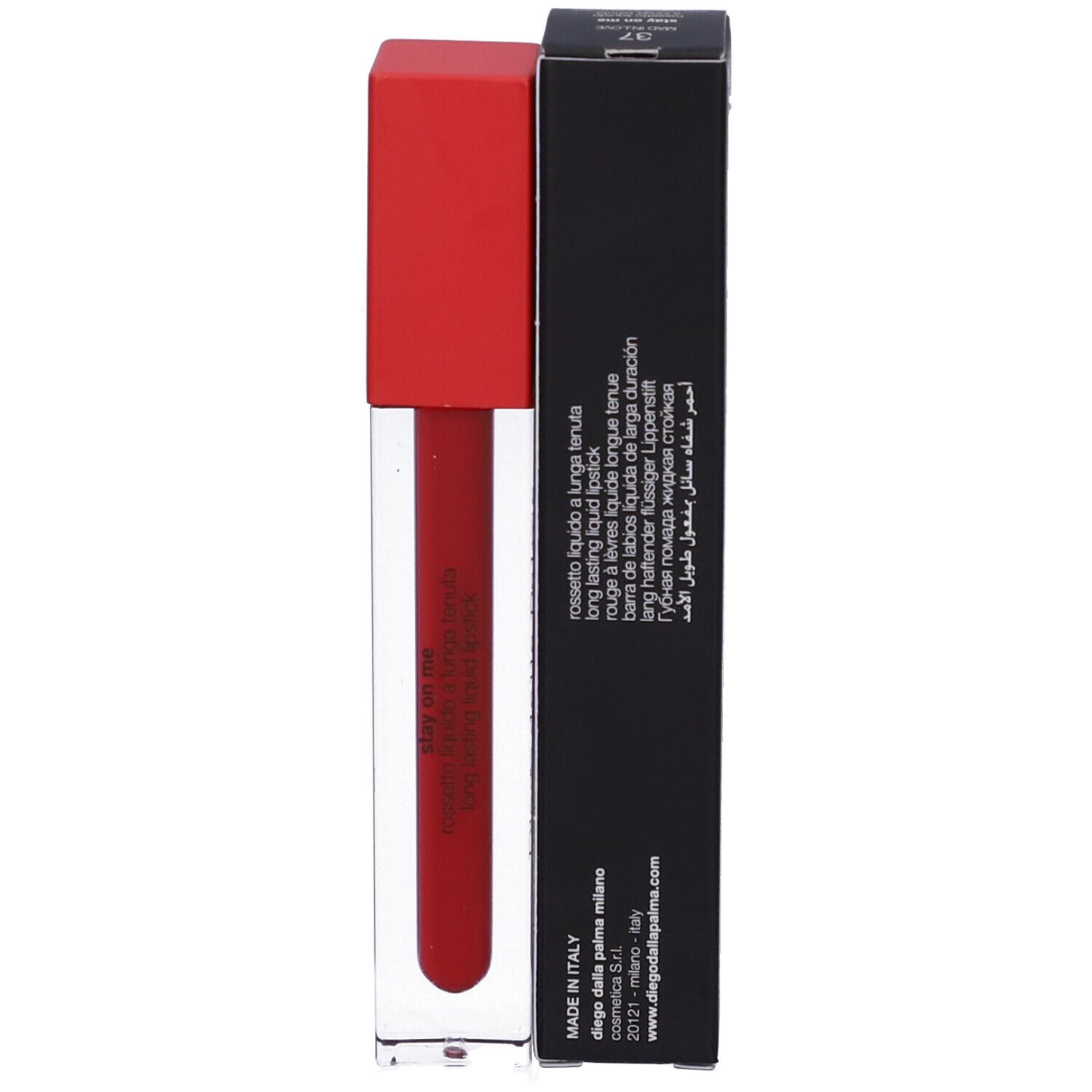 Diego dalla Palma Rossetto Liquido Lunga Tenuta Tonalità 37 Rosso Corallo