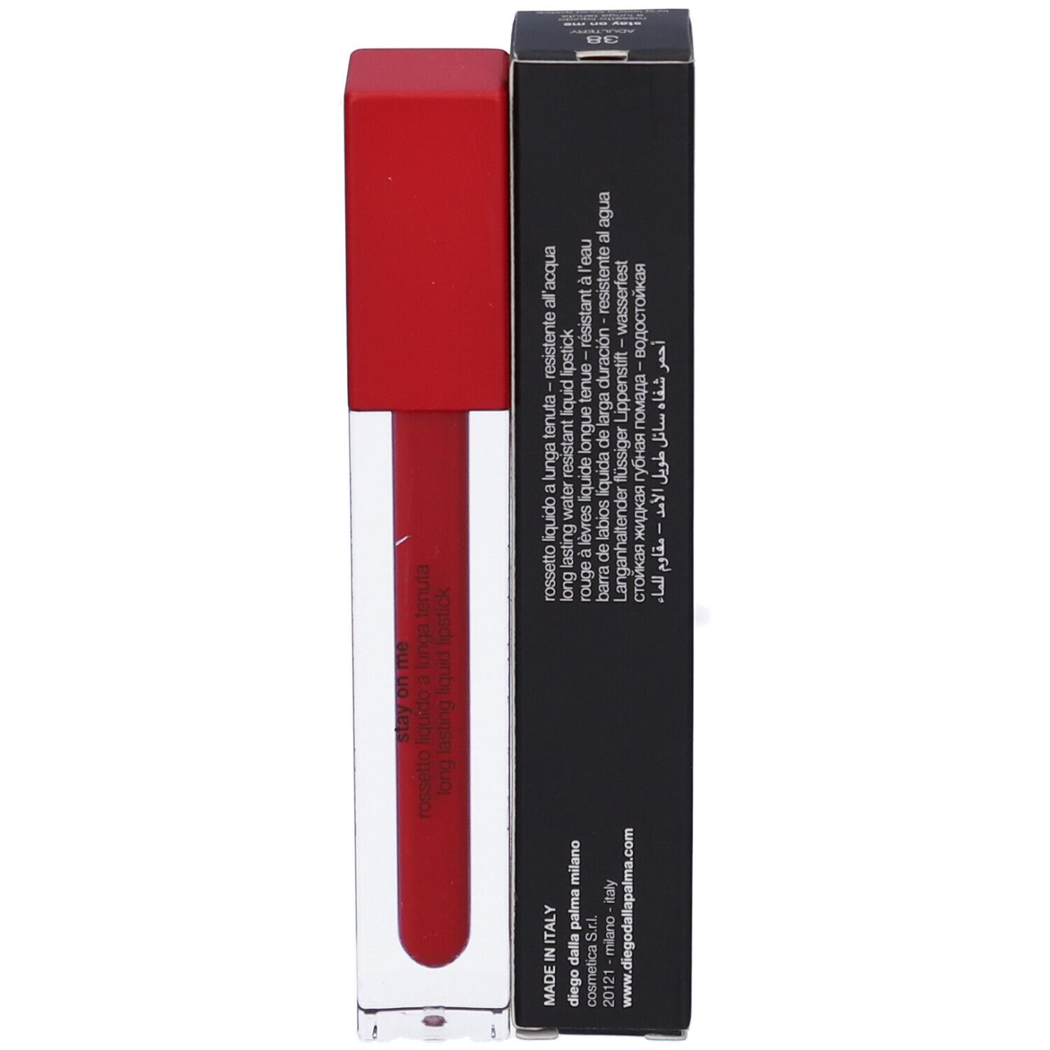 Diego dalla Palma Rossetto Liquido Lunga Tenuta Tonalità 38 Rosso
