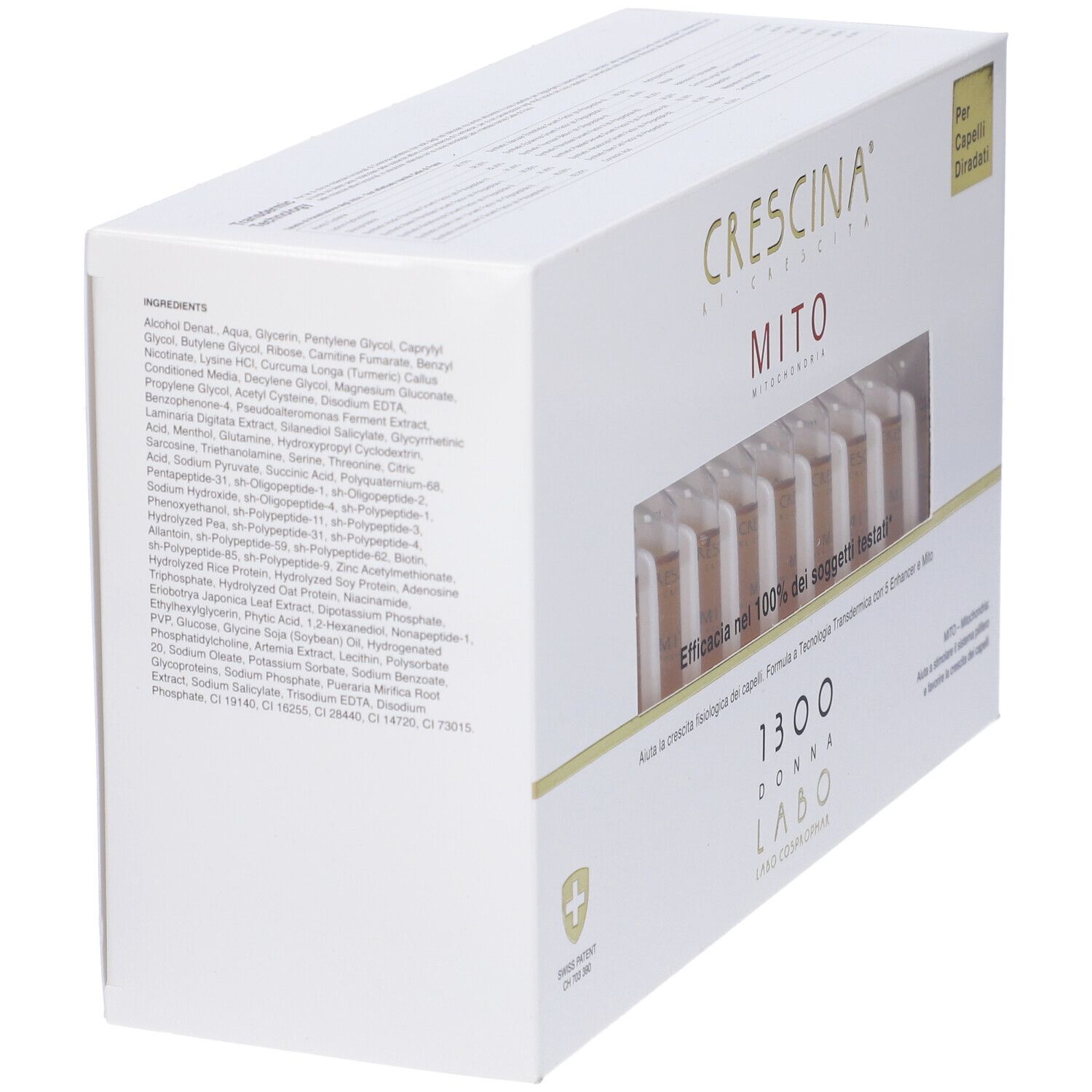 CRESCINA® Transdermic Ri-Crescita MITO Trattamento 1300 Donna 40 Fiale