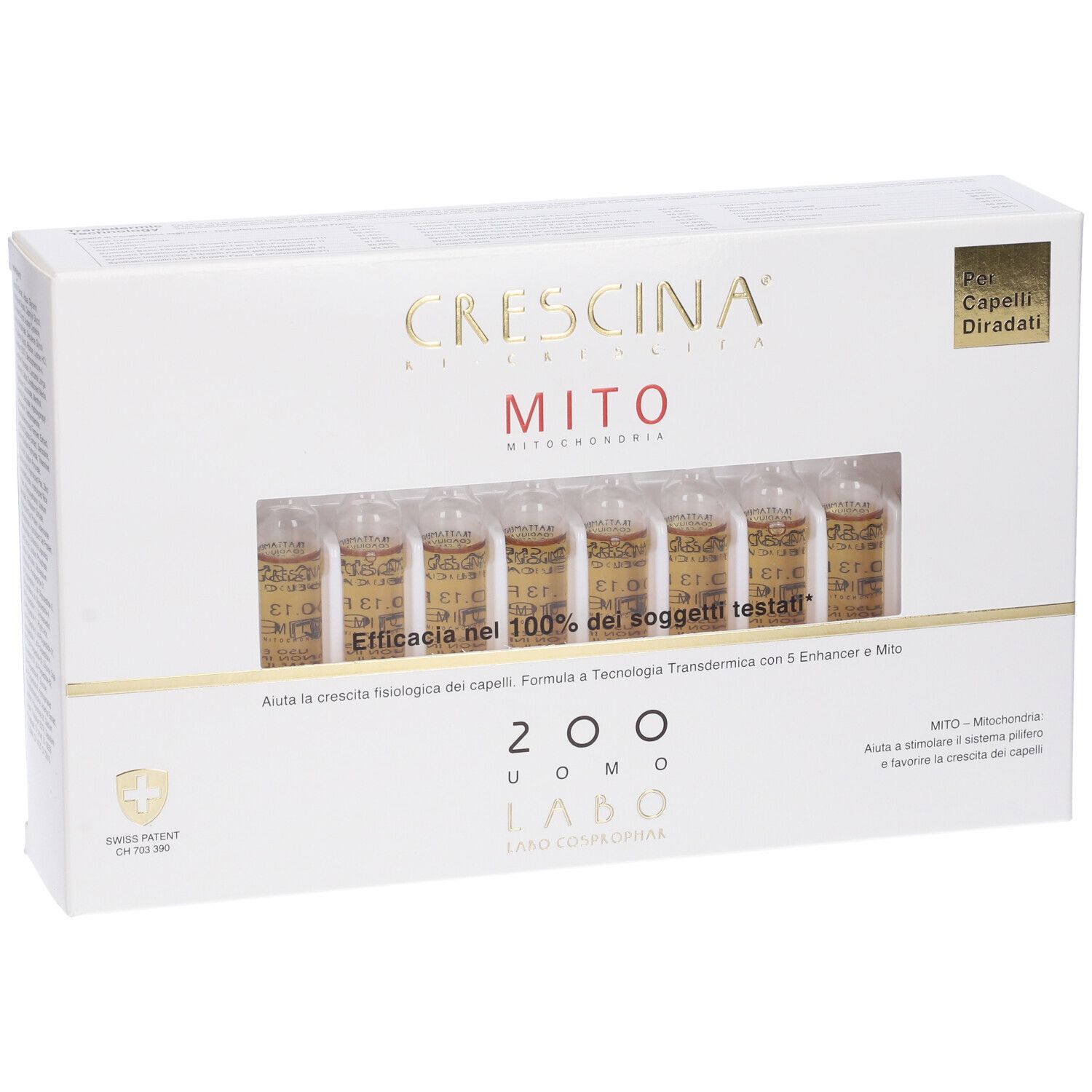 CRESCINA® Transdermic Isole Follicolari MITO Trattamento 2100 Uomo 20 CRESCINA® Transdermic Isole Follicolari MITO Trattamento 2100 Uomo 20