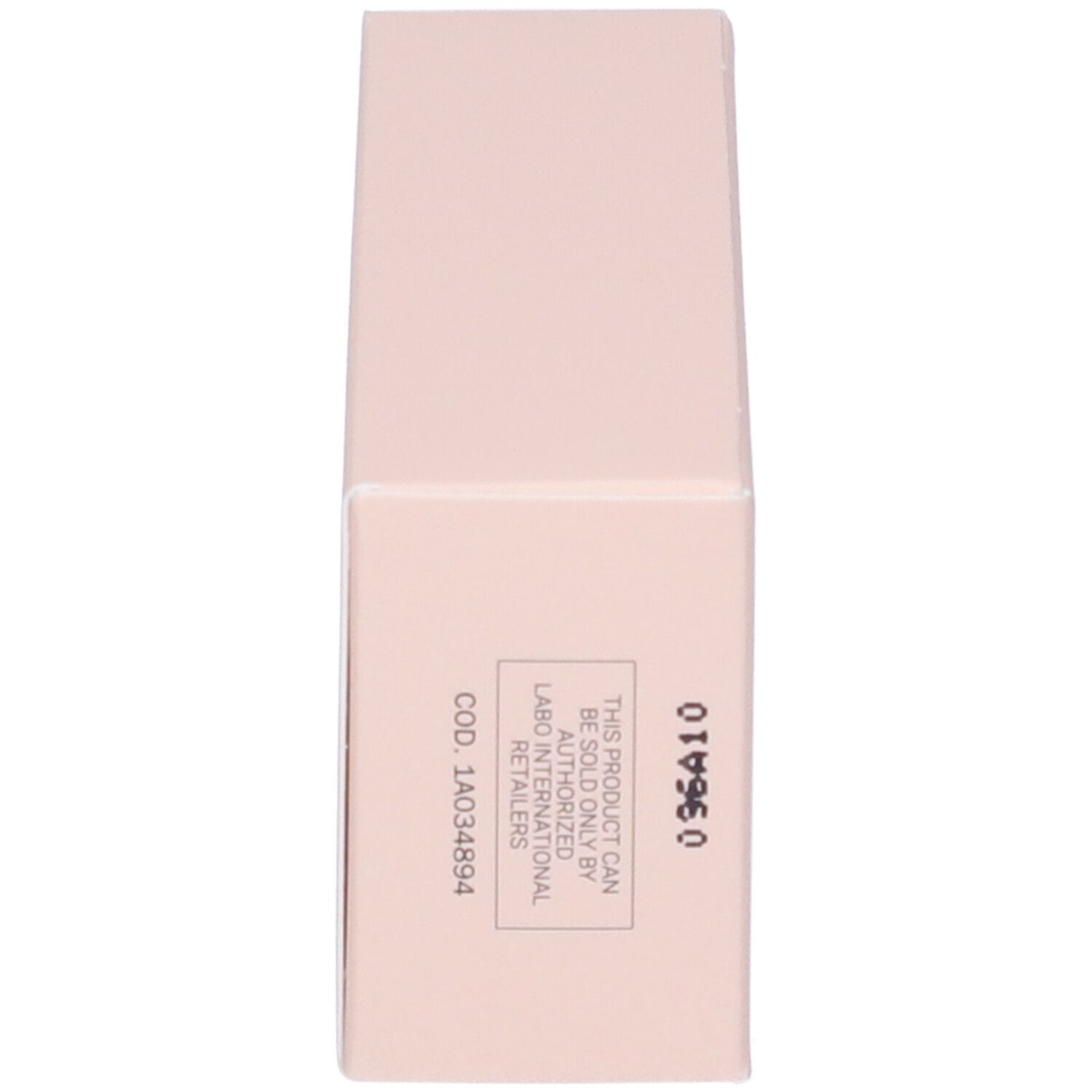 Confezione rosa. Codice prodotto e testo sul lato.