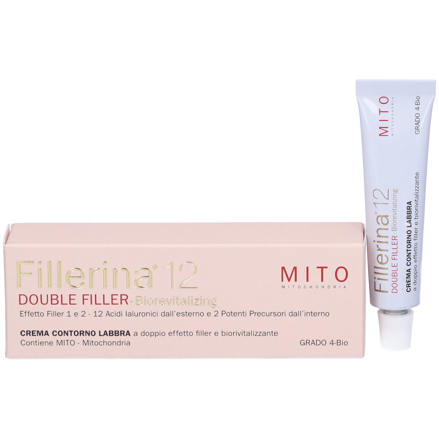 Fillerina 12 Biorevitalizing Double Filler Crema Contorno Labbra Grado 4-Bio
