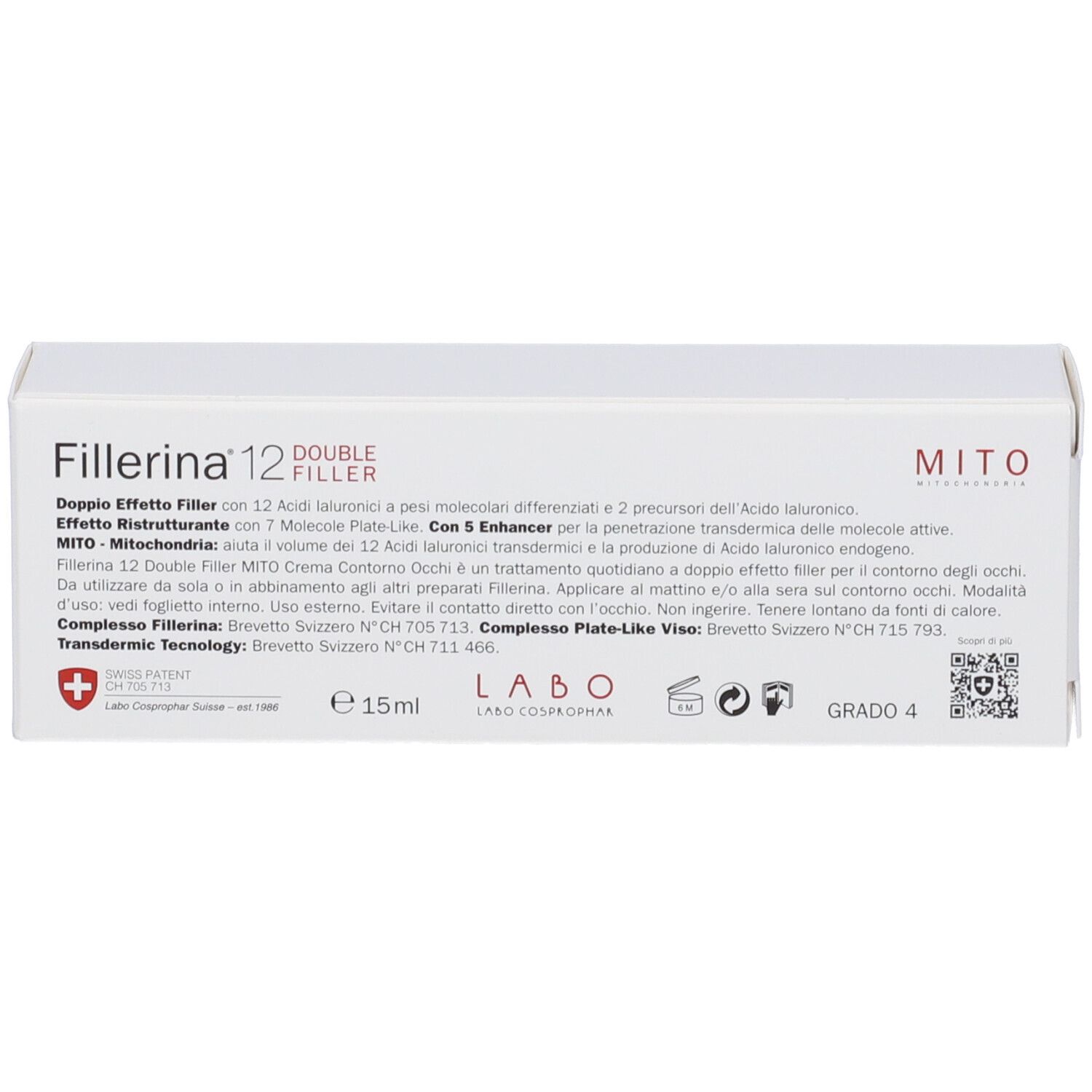 Fillerina 12 Double Filler Mito Base Eye Contour Cream Grado 4
