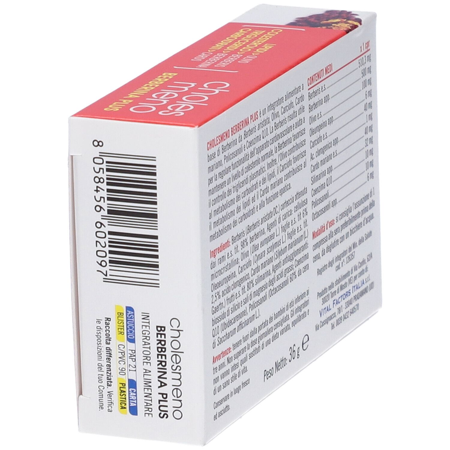 Cholesmeno Berberina Plus 30 Compresse