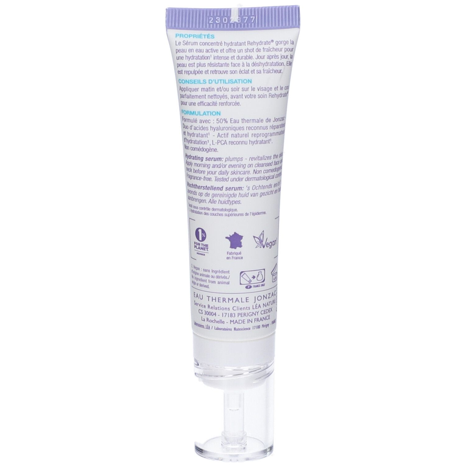Eau Thermale Jonzac Siero Idratante Rehydrate