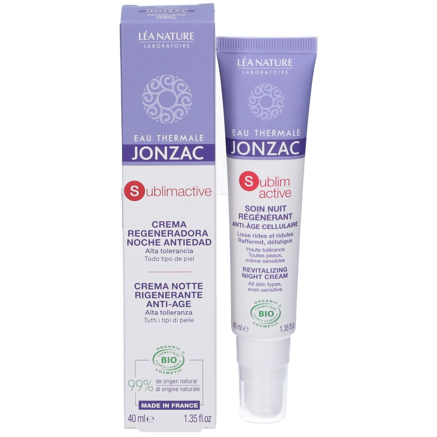Eau Thermale Jonzac Crema Notte Rigenerante Anti-Age Sublimactive