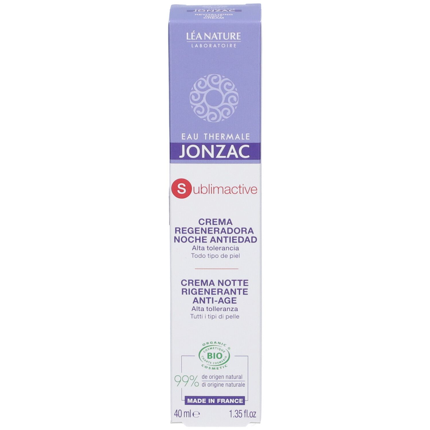 Eau Thermale Jonzac Crema Notte Rigenerante Anti-Age Sublimactive