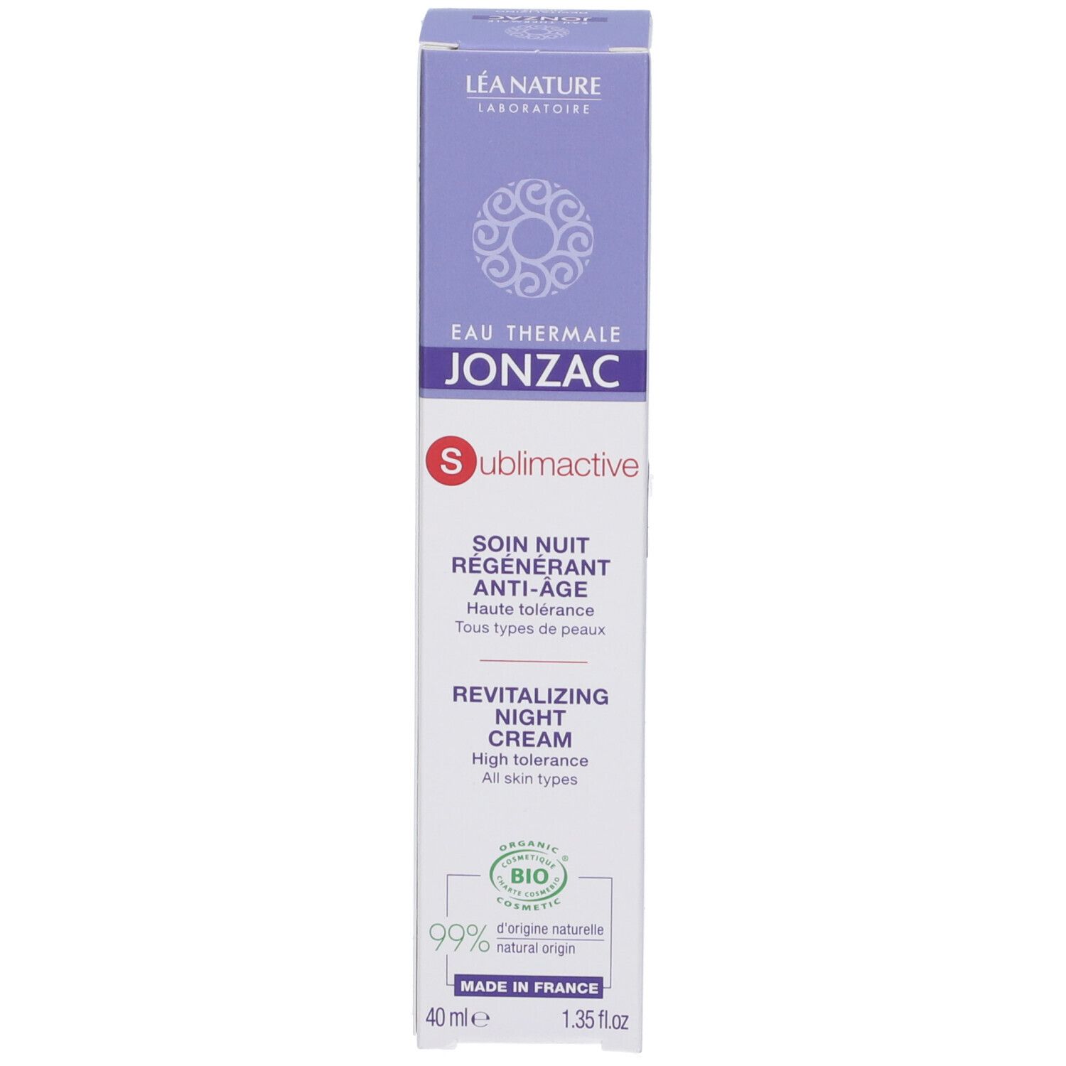 Eau Thermale Jonzac Crema Notte Rigenerante Anti-Age Sublimactive