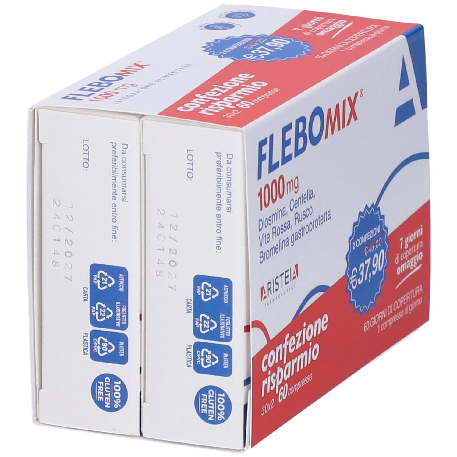 Flebomix 1000 Mg 60 Compresse Bi-Pack