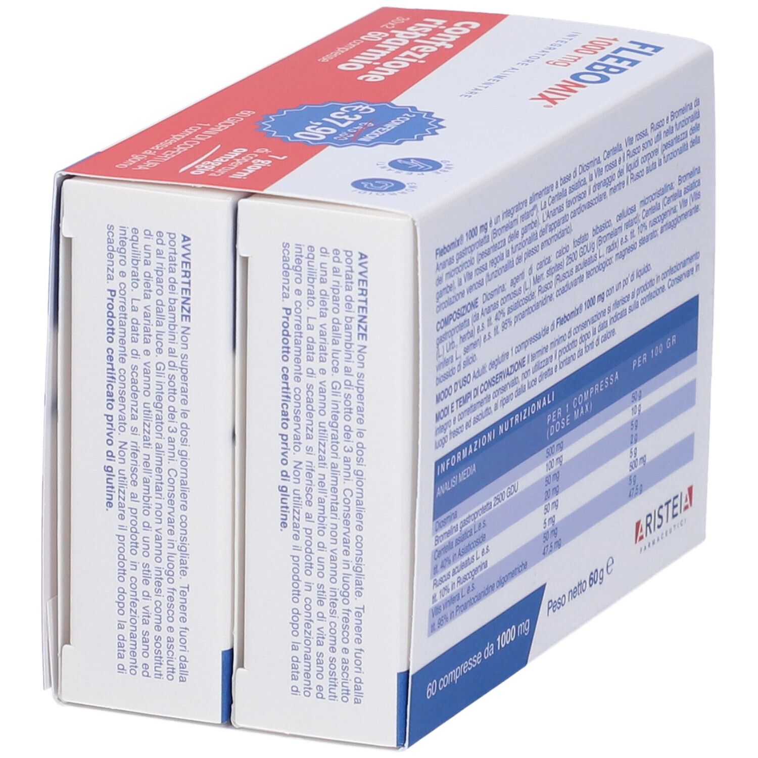 Flebomix 1000 Mg 60 Compresse Bi-Pack