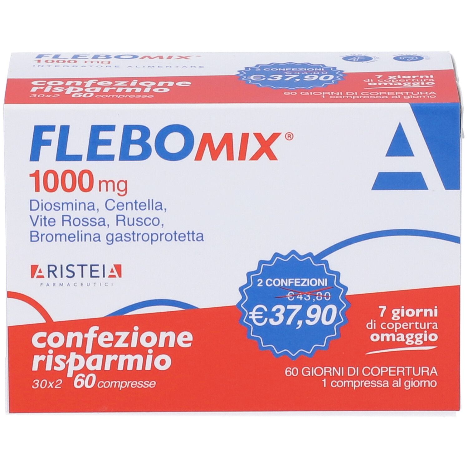 Flebomix 1000 Mg 60 Compresse Bi-Pack