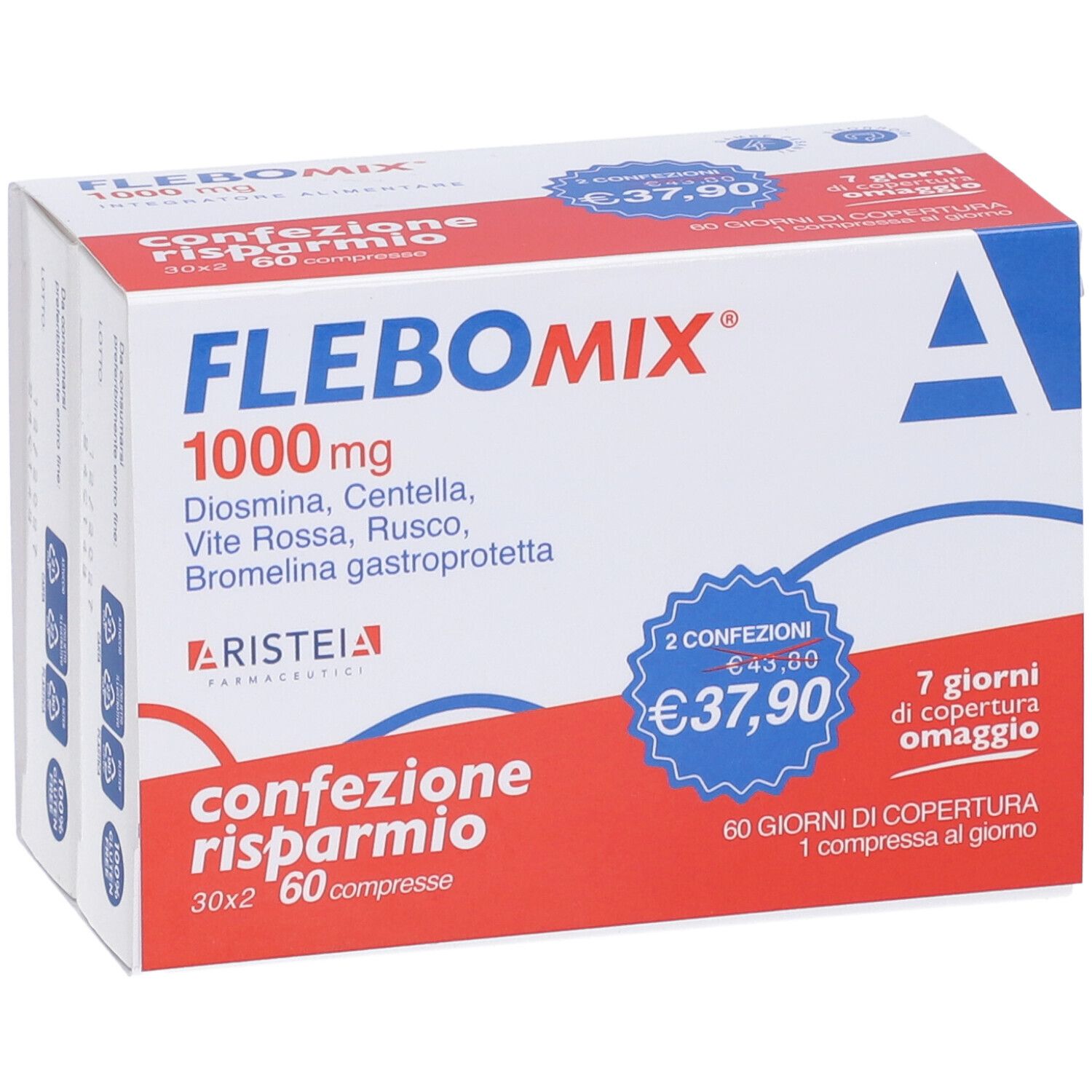 Flebomix 1000 Mg 60 Compresse Bi-Pack