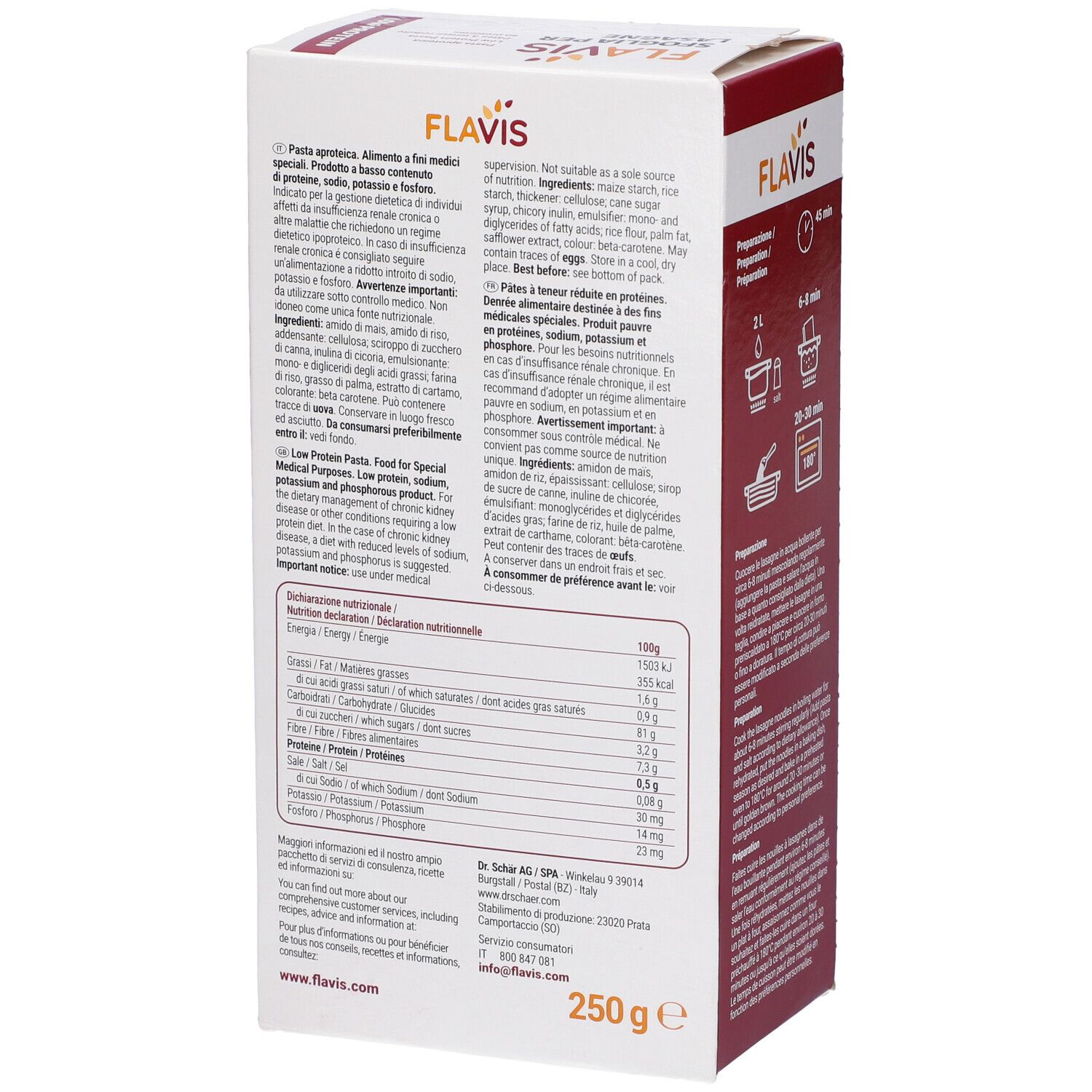 FLAVIS SFOGLIA LASAGNE 250G